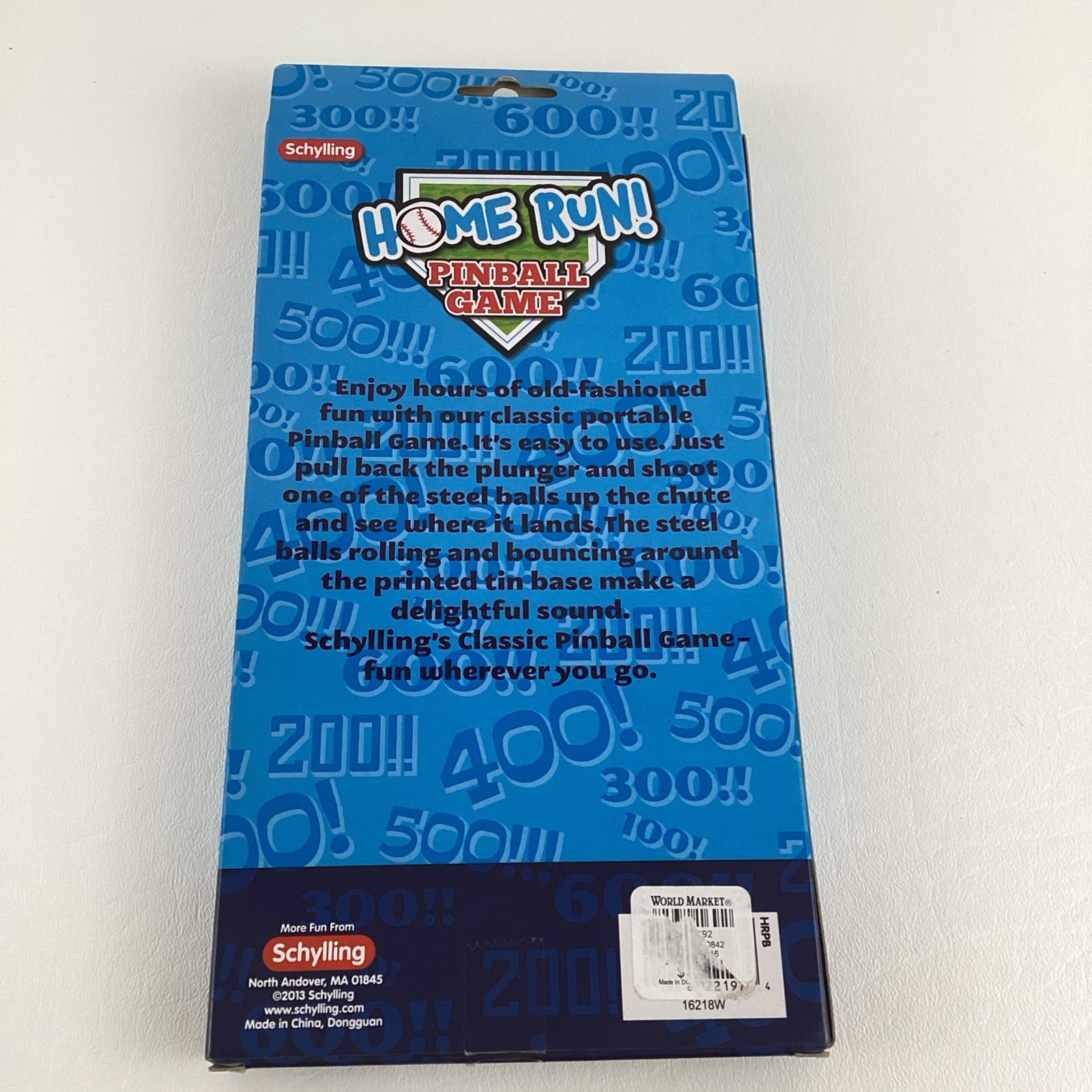 Schylling Home Run Pinball Game Baseball Arcade Retro Handheld Classic 2013 Toy