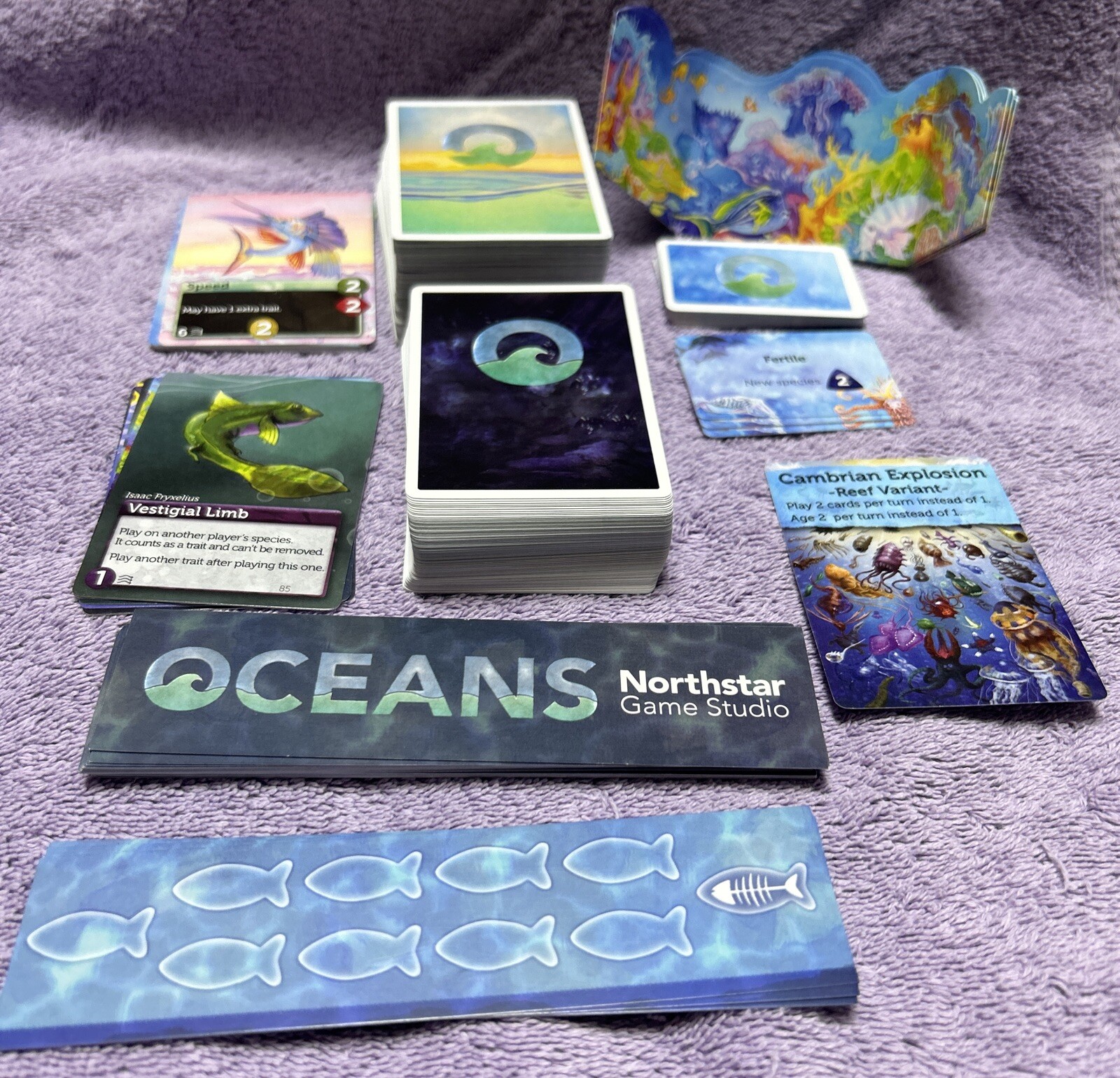 OCEANS, North Star Games 2019 Board Game (Limited Ed) Complete Excellent Shape!