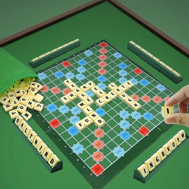 New Scrabble Crossword Board Game – Contents New – Damaged Packaging
