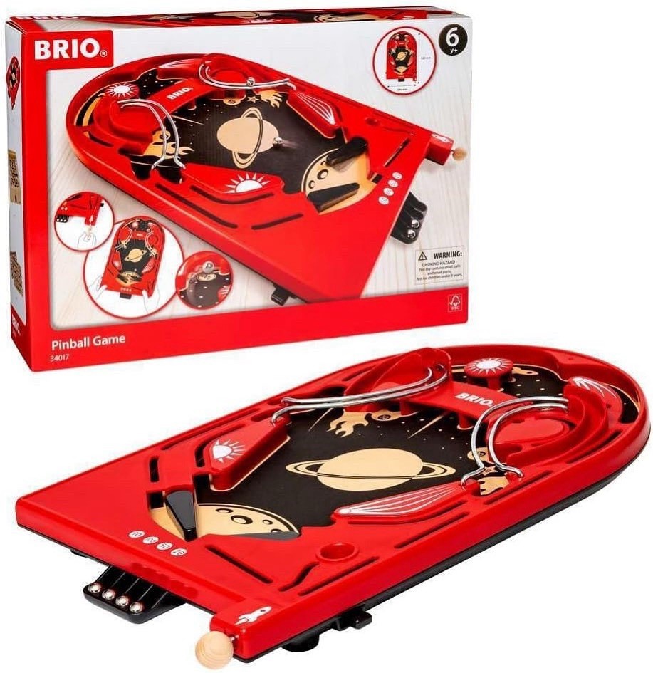 BRIO Pinball Game Space Theme Manual Children’s Game Ages 6+ Complete 34017