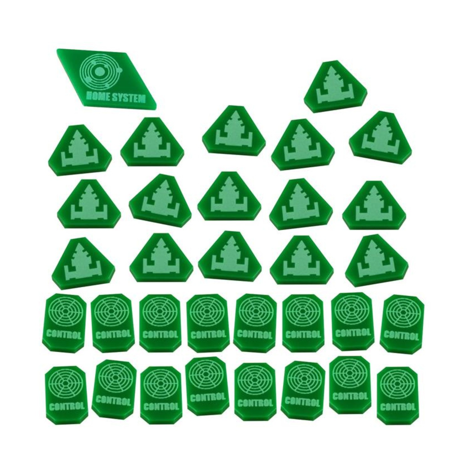 Litko Twilight Imperium Accessorie Command & Control Token Set – Green (3 New