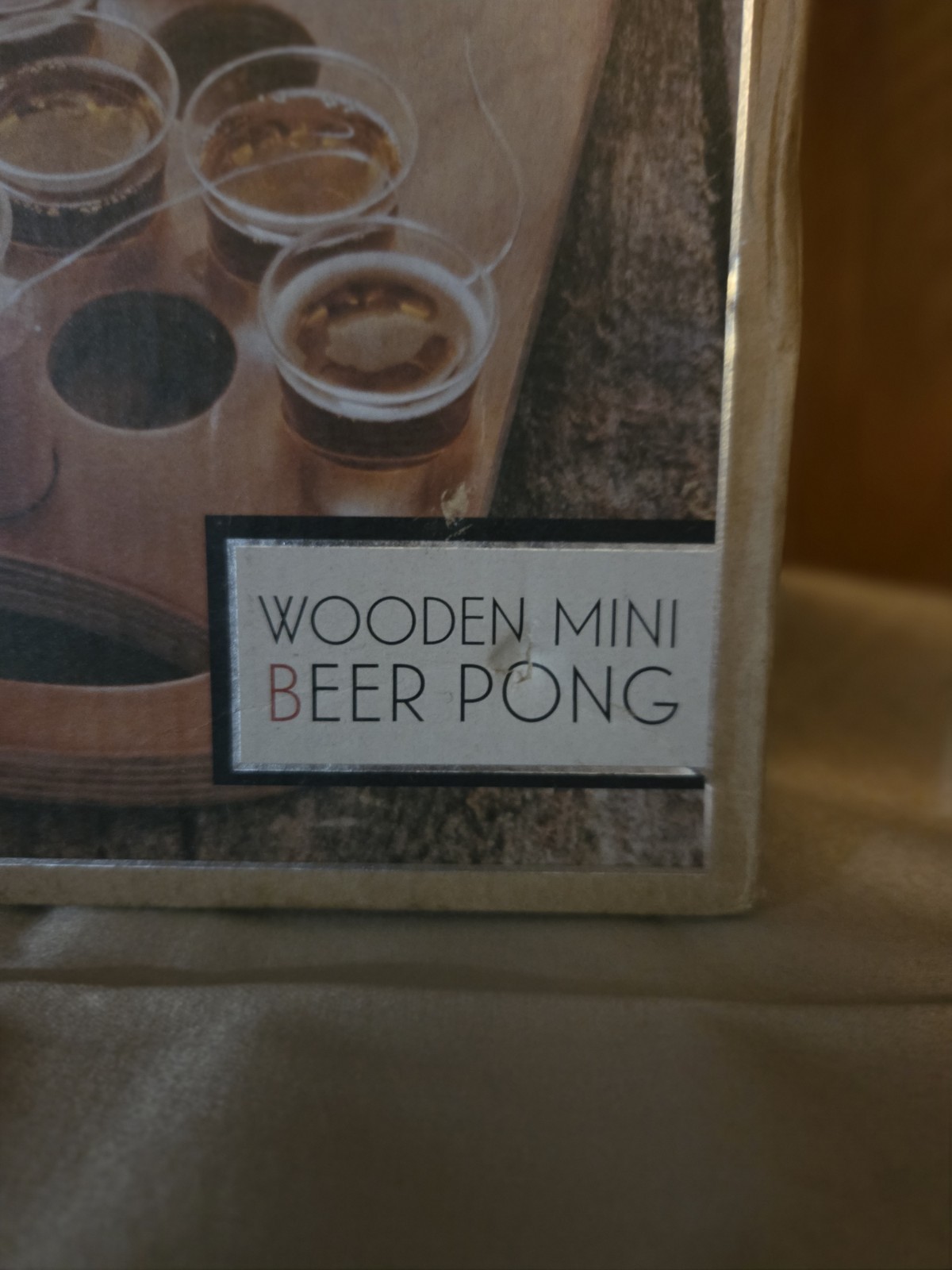 Studio Mercantile Wooden Mini Beer Pong Party Tabletop Complete Game 2017