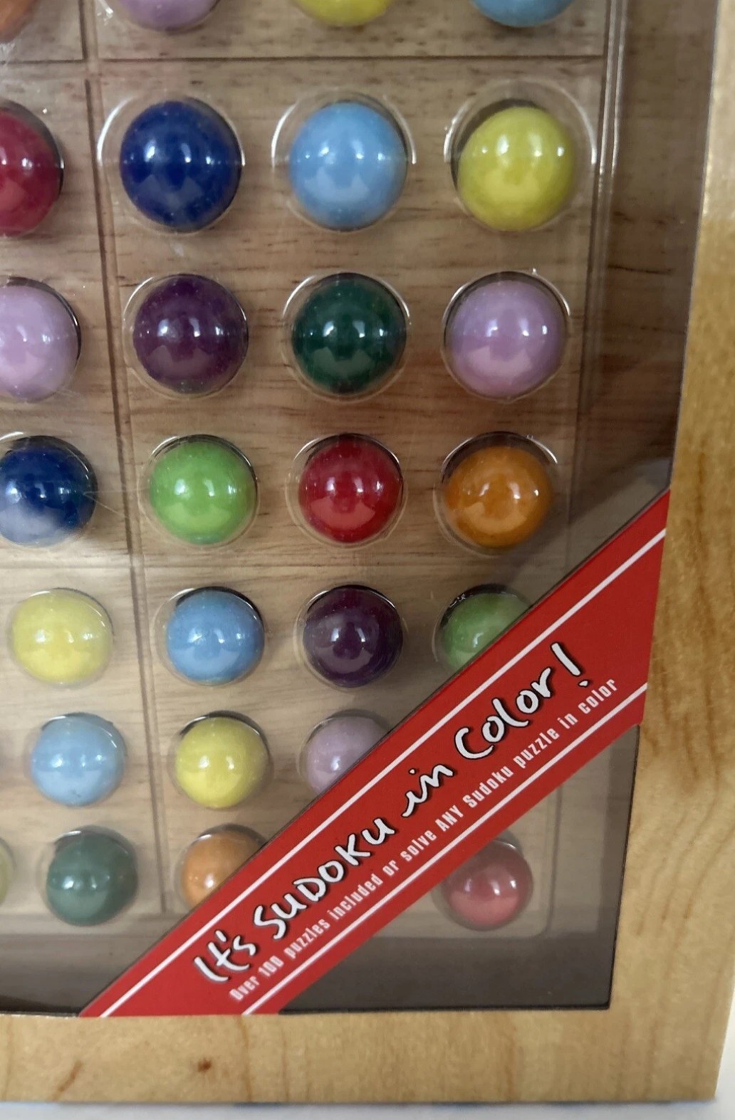ColorKu Game The Color Sudoku Puzzle Solid Wood, Cards & Solutions 100% COMPLETE