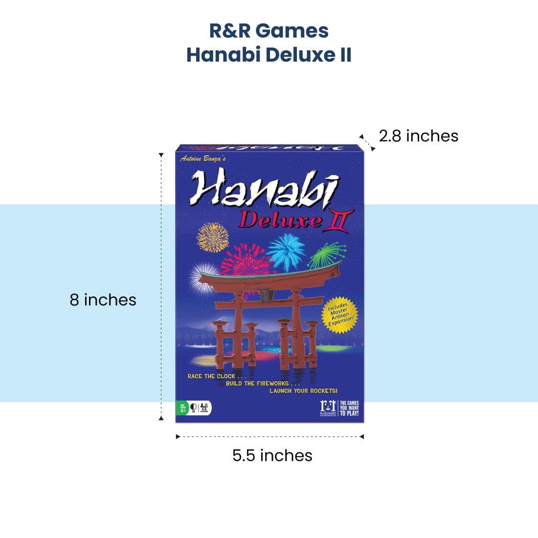 R&R Games Rr Games Hanabi Deluxe Ii Strategy Game Rrg871