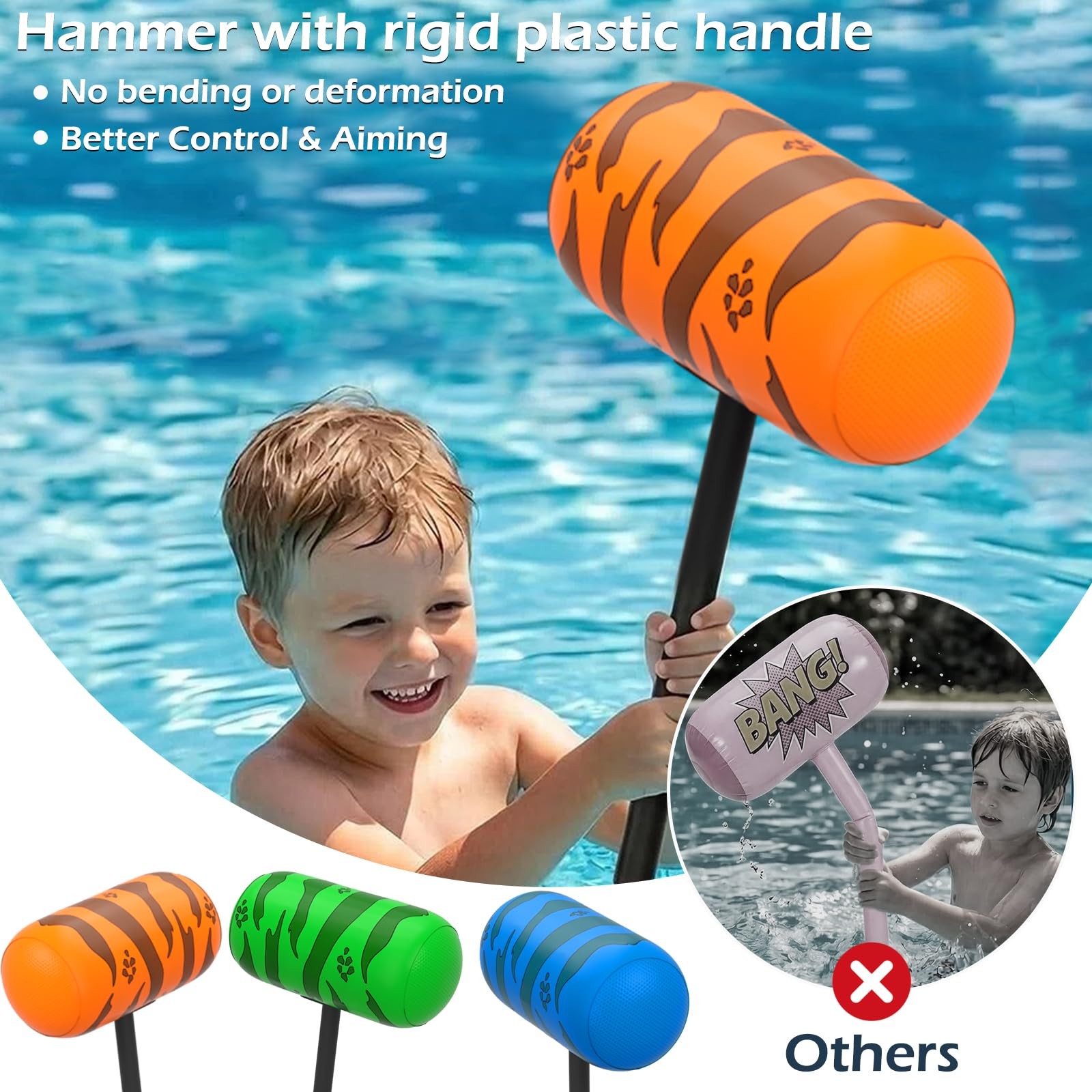 Pool Floats 2Pack Inflatable Dinosaur Ride On X Large Green Orange Jasonwell