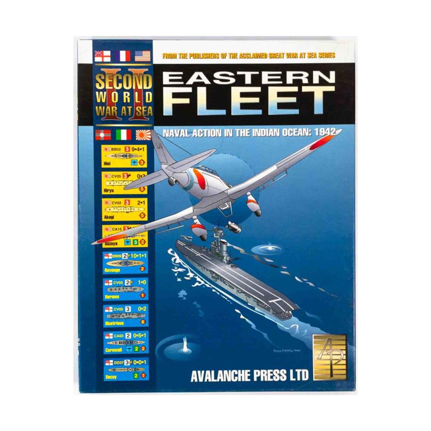 2nd World War at Sea Eastern Fleet (1st Ed, 1st) Box VG+/NM