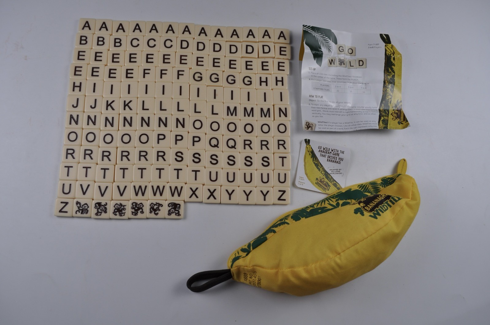 Bananagrams Wildtiles Word Game Complete FREE Shipping