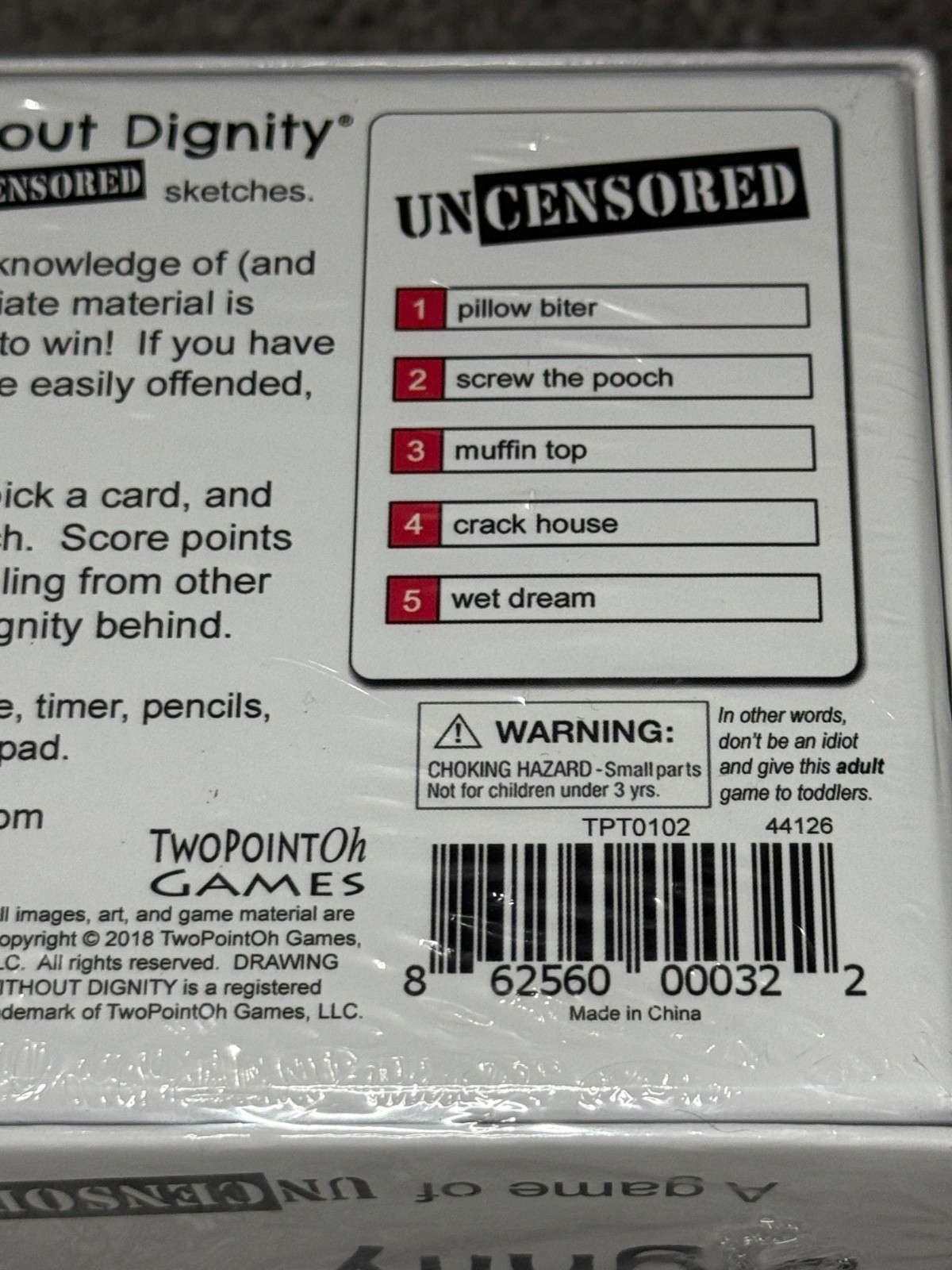 Drawing Without Dignity A Game of Uncensored Sketches Adult Pictionary NEW