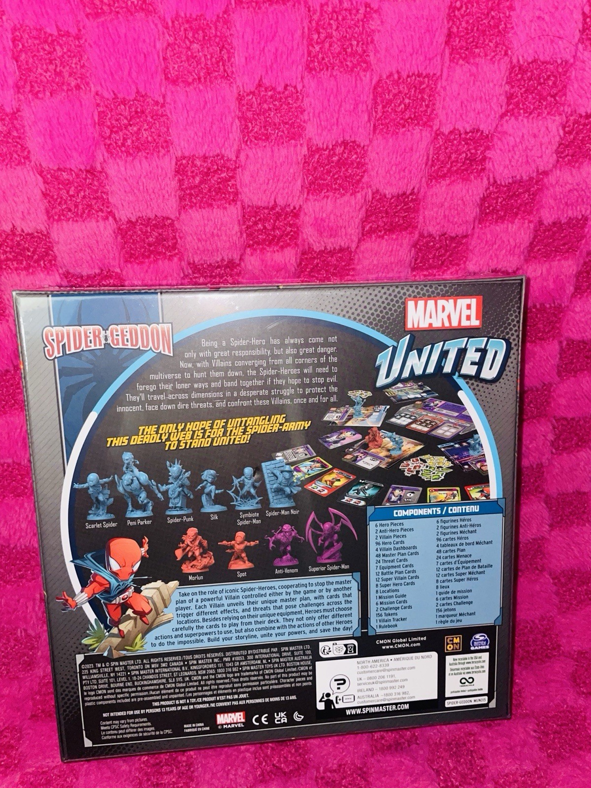 Marvel United Spider Geddon Board Game 1 To 4 Players Ages 14 And Up