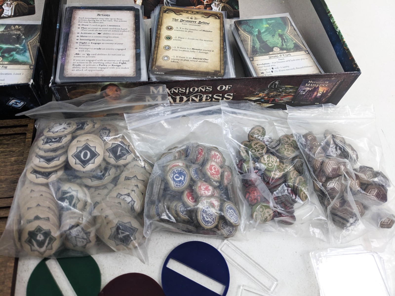 Arkham Horror Living Card Game 2x Base Core Set LCG + Extras READ