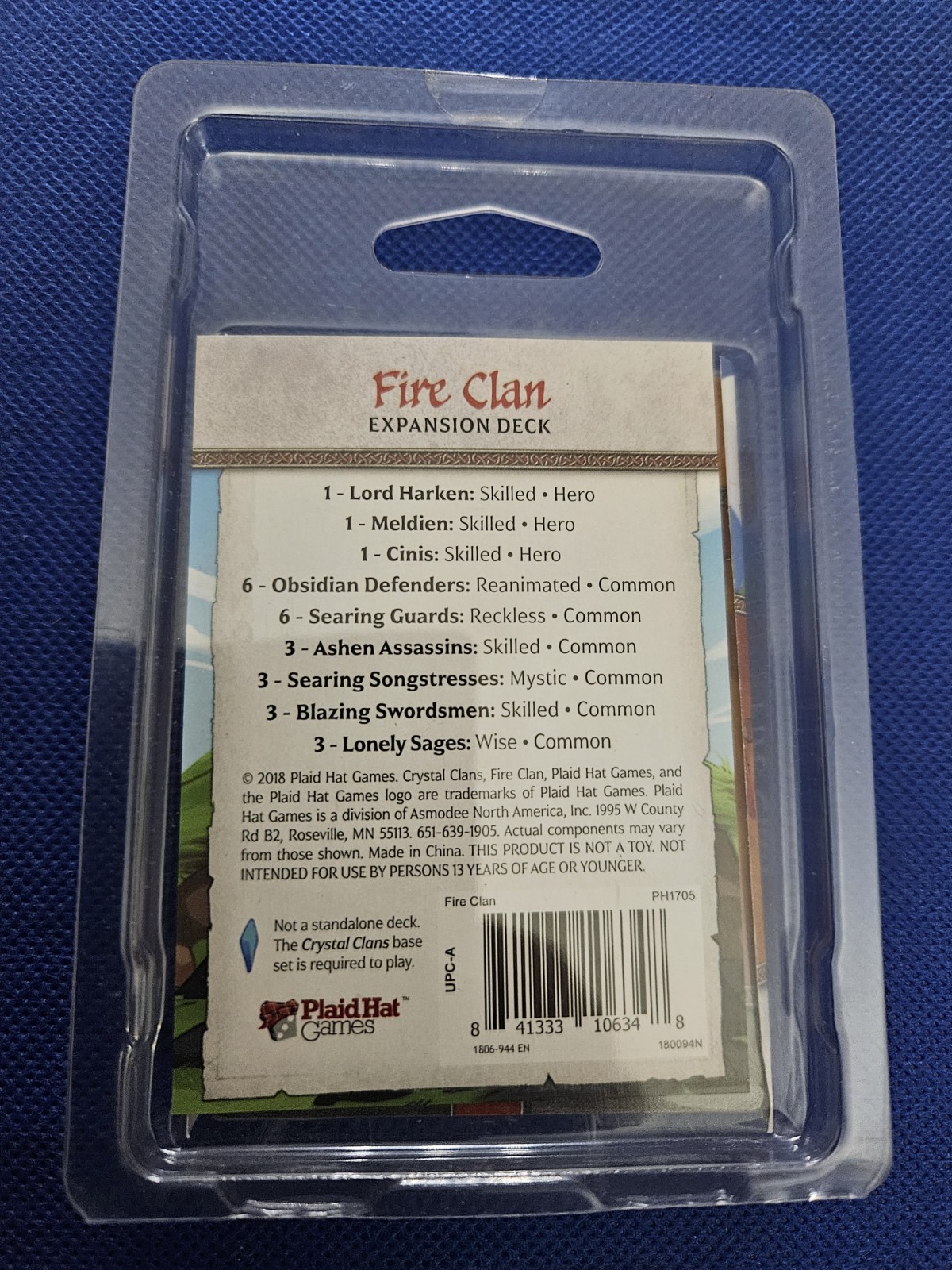 Crystal Clans: Fire Clan Expansion (2018 Plaid Hat Games) NEW Sealed