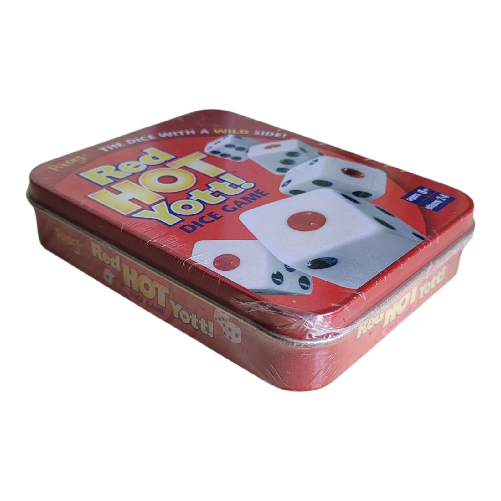 Red Hot Yott! Dice Game 2002 Fundex Tin Container NEW SEALED ORIGINAL PACKAGE