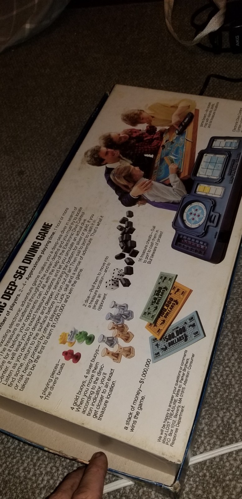 Lost Treasure Deep Sea Diving Game 100% Complete Vintage 1982 Parker Brothers