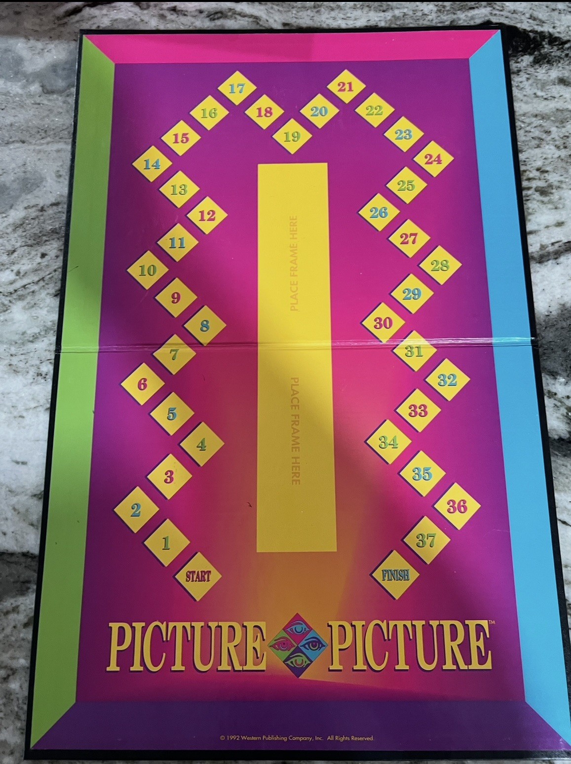 Picture Picture Board Game 1992 Complete Golden 5074 Vintage 2-6 Players