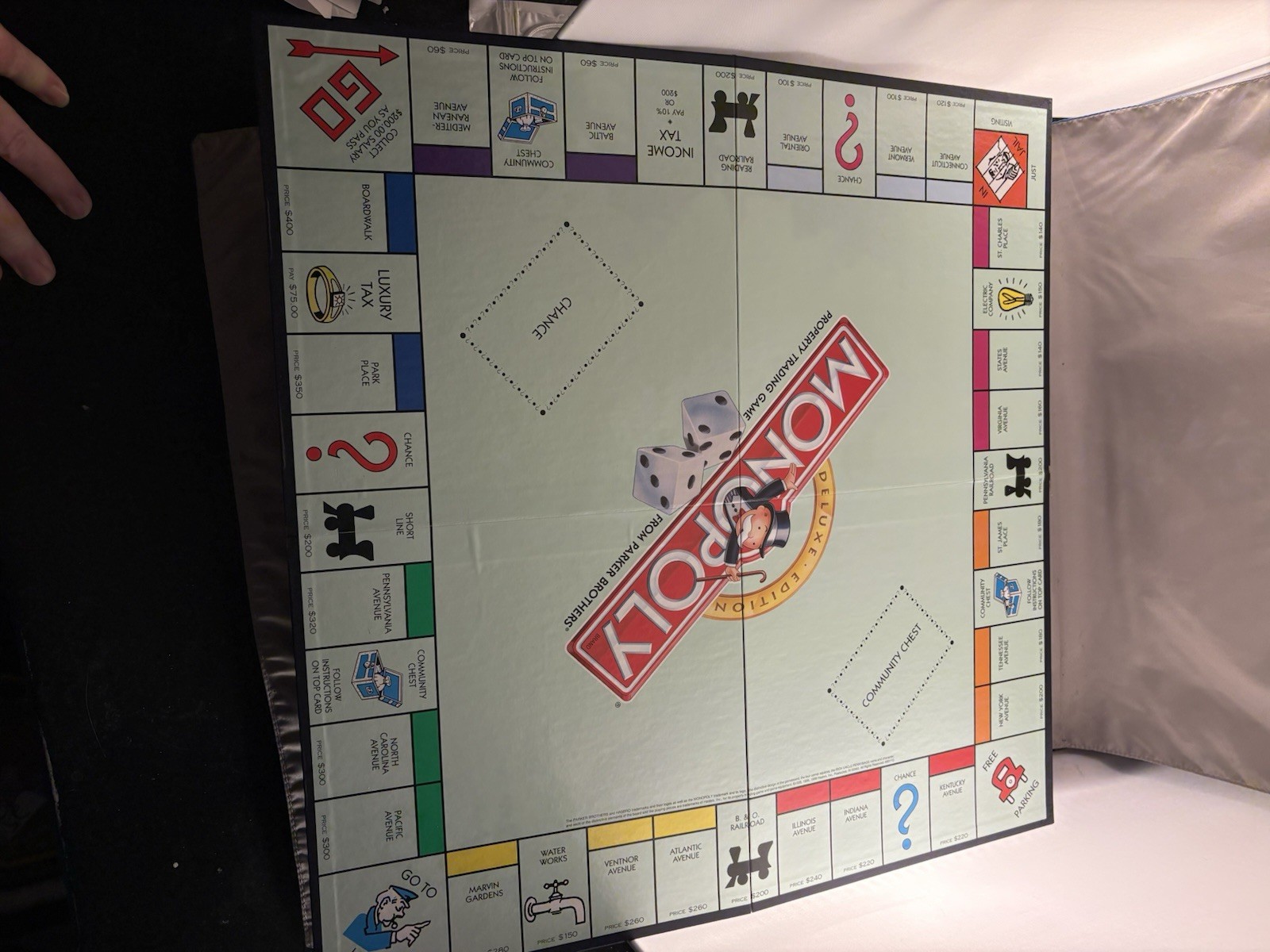 1998 Deluxe Monopoly Board Game by Parker Brothers Complete Very Good Condition
