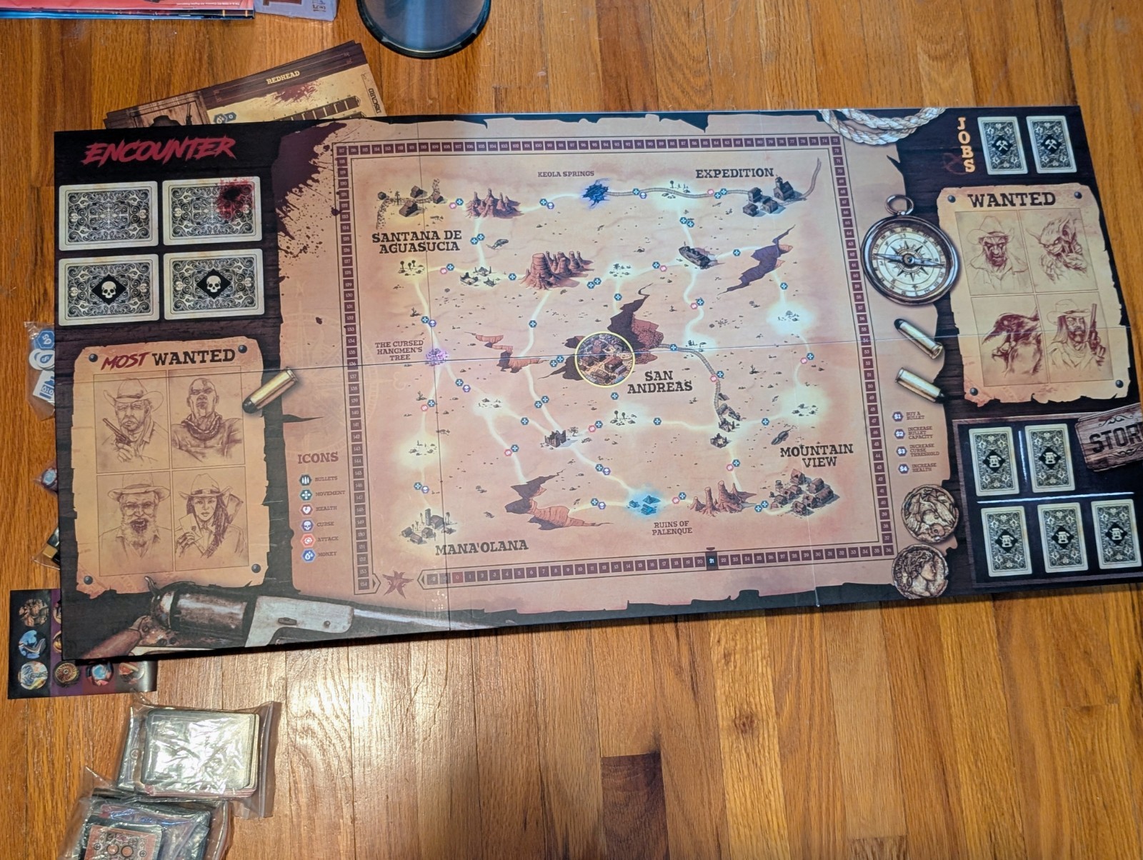 The Few And The Cursed Board Game by Rock Manor Games Based on the Comic Book