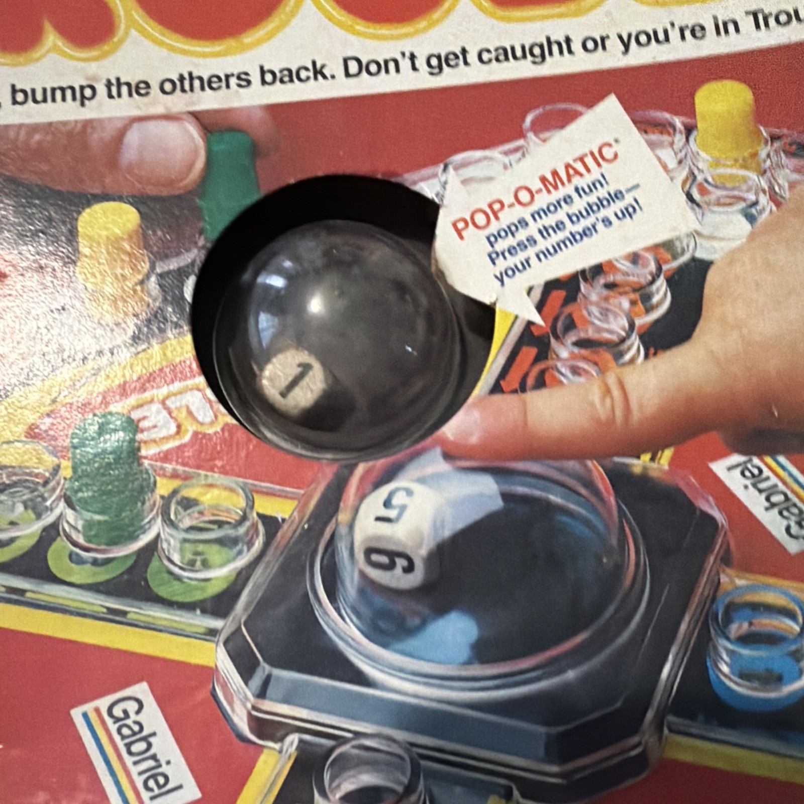VINTAGE Trouble Pop-O-Matic Game Gabriel 1977 Kids Classic
