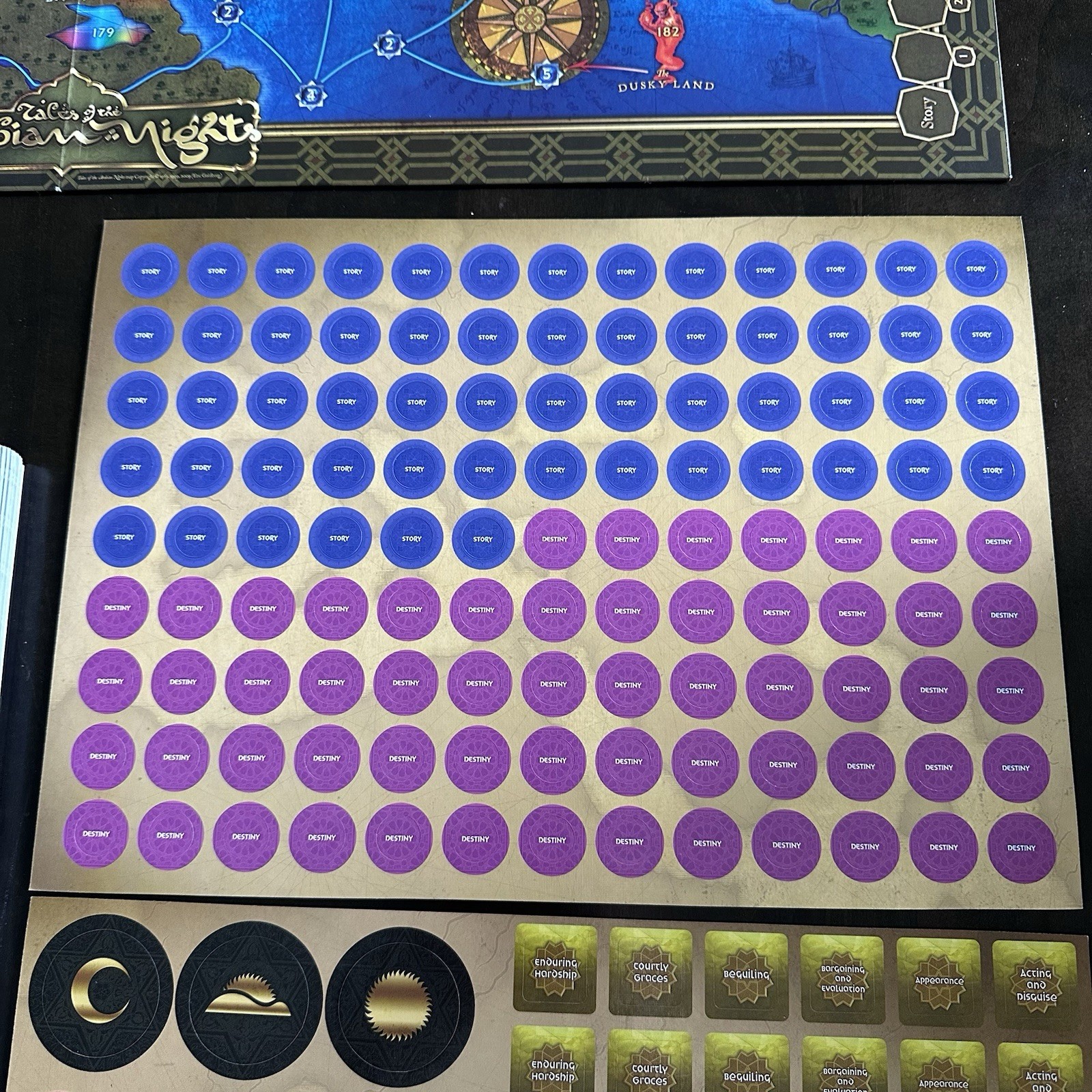 Tales of the Arabian Nights Z-Man ZM7031 Storytelling Board Game COMPLETE READ