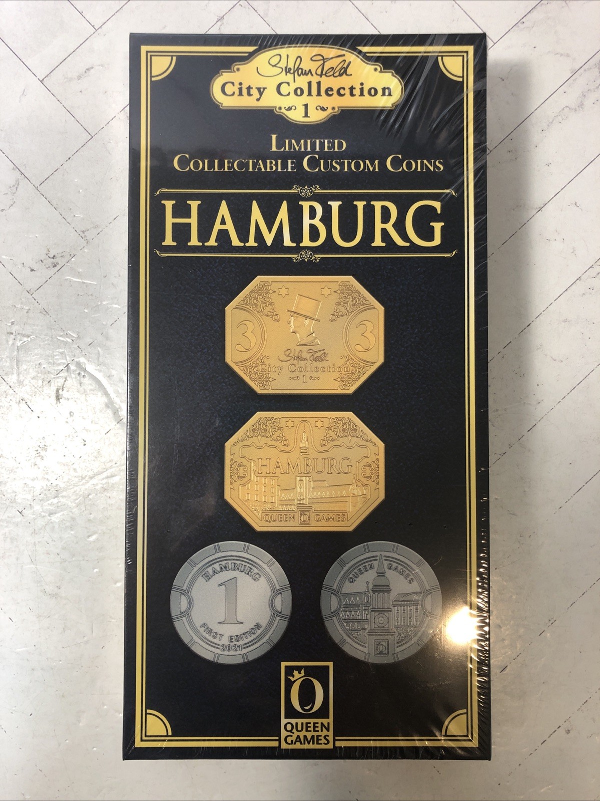 HAMBURG Limited Collectable Custom Coins Stefan Feld City Collection Game Add-On