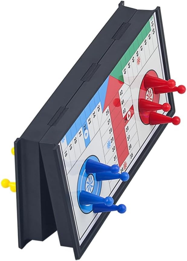Magnetic Ludo Board Game Travel Folding Mini Set Family Fun Portable Gift for