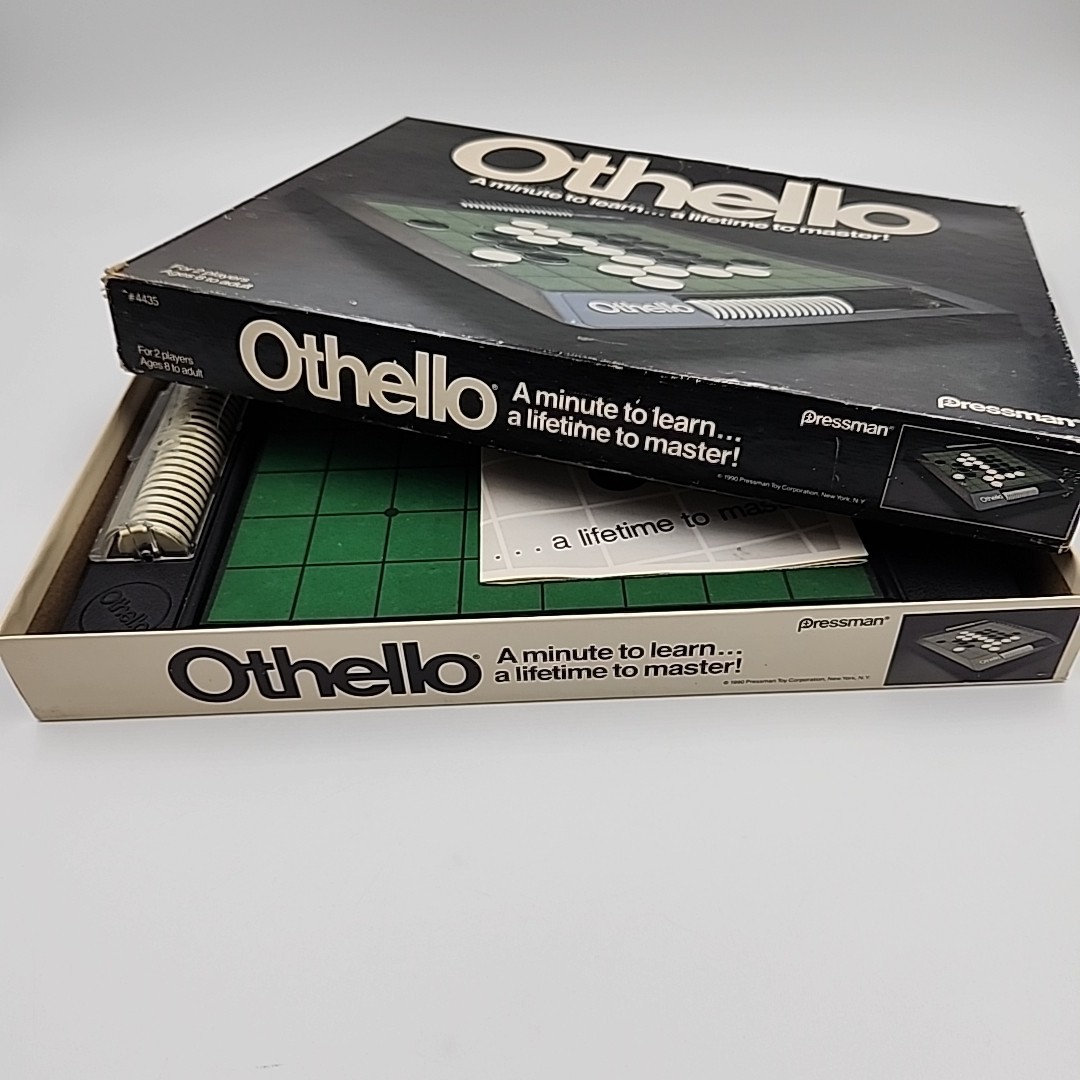 Othello Board Game Pressman COMPLETE Instructions Vintage 1990 Classic Strategy