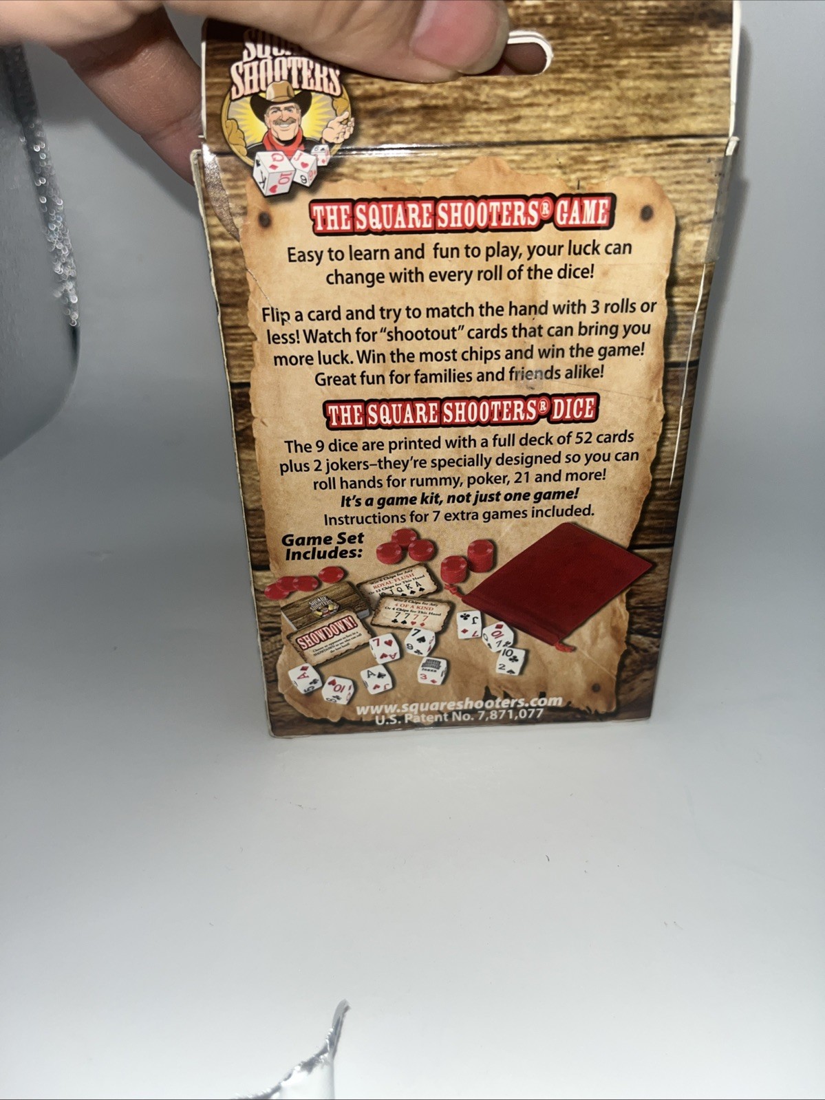 Square Shooters Dice Game / Deck of Cards on DICE! OPEN BOX New/damage Box