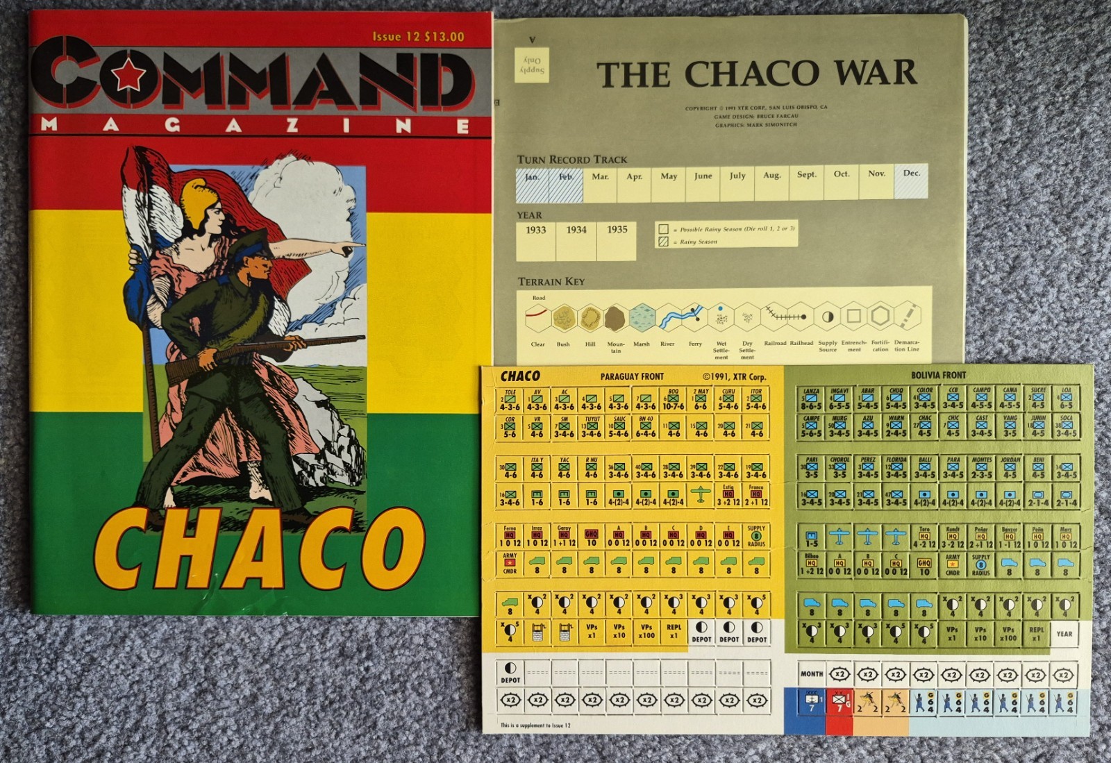 Command Magazine #12 – The Chaco War – Unpunched, 1991, XTR