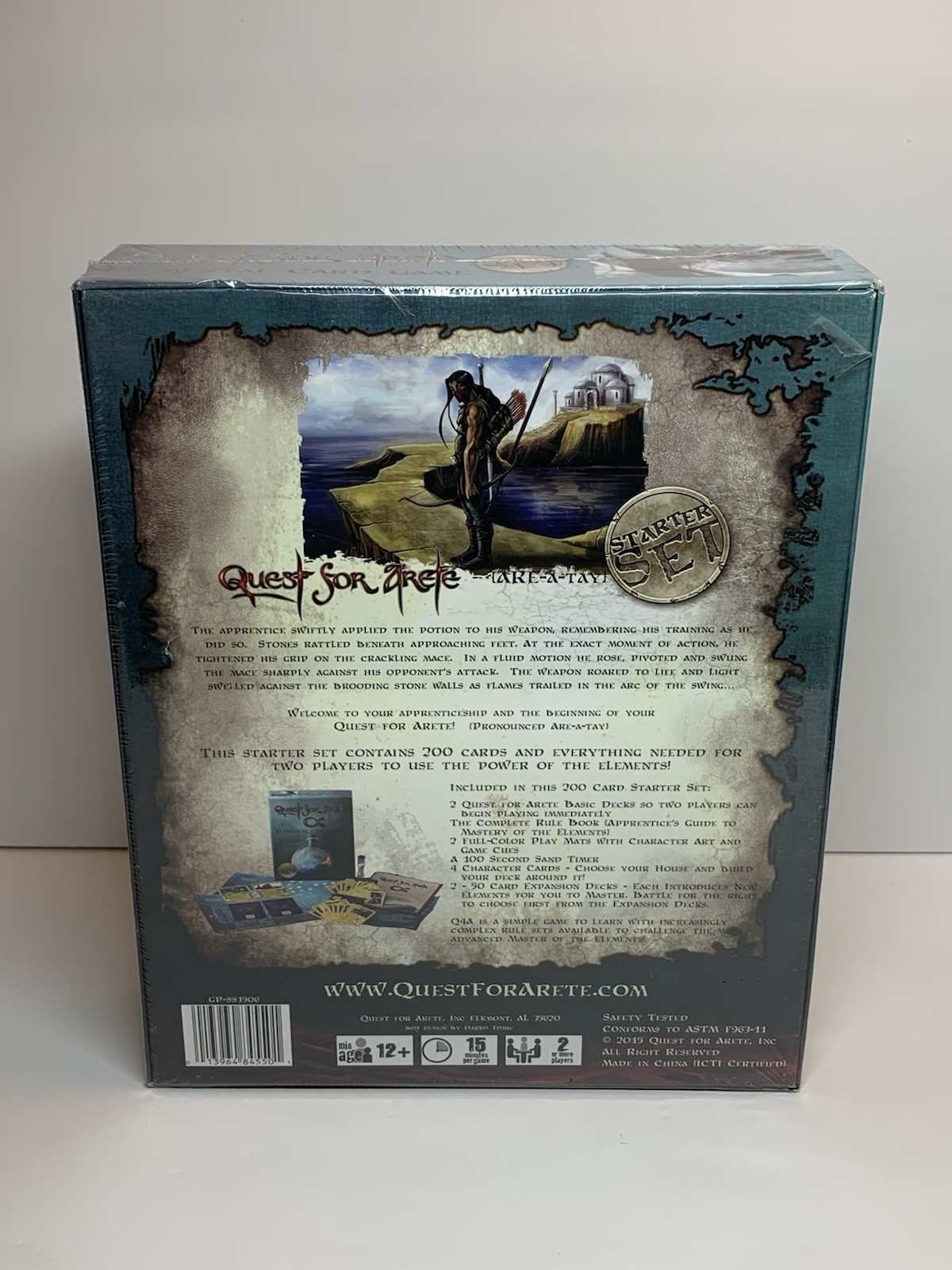 Quest For Arete Elemental Card Game Starter Set ~ New & Sealed