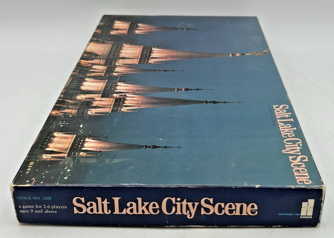 1980 SALT LAKE CITY SCENE BOARD GAME BY HANSEN STOCK NUMBER 2600