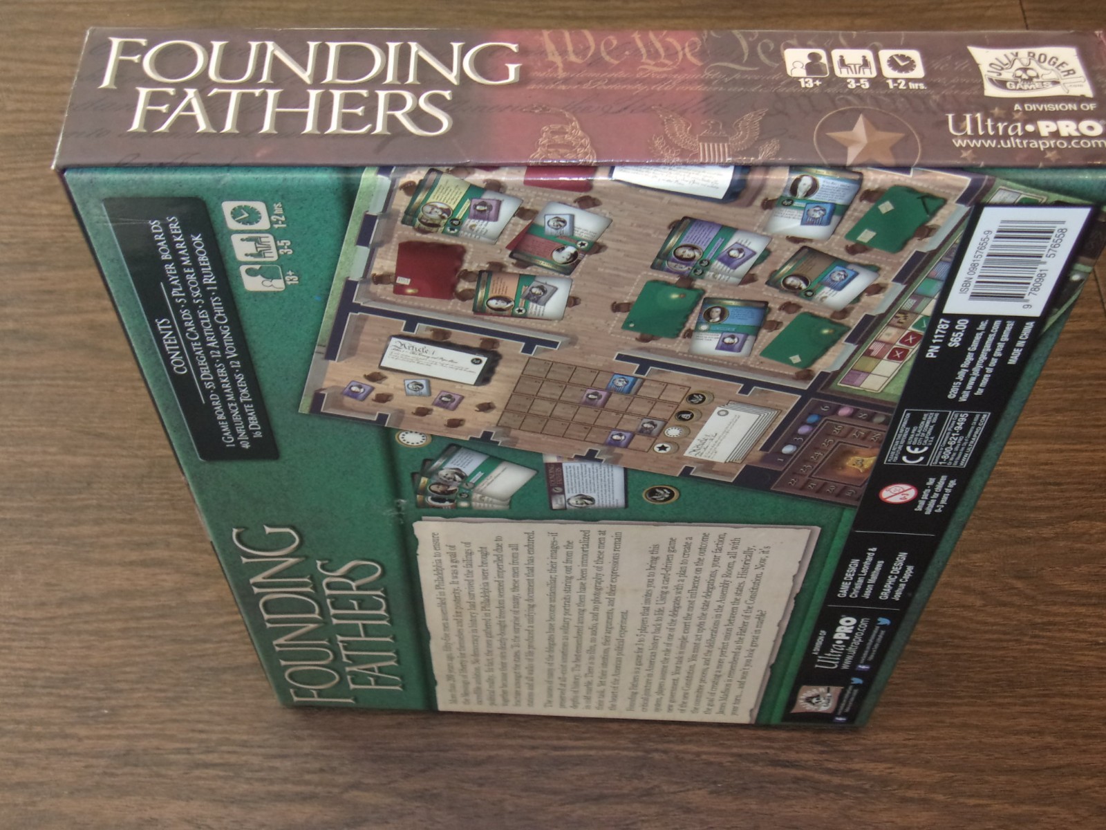 2015 Founding Fathers 2nd Edition Statesmanship Board Game Jolly Roger’s Games