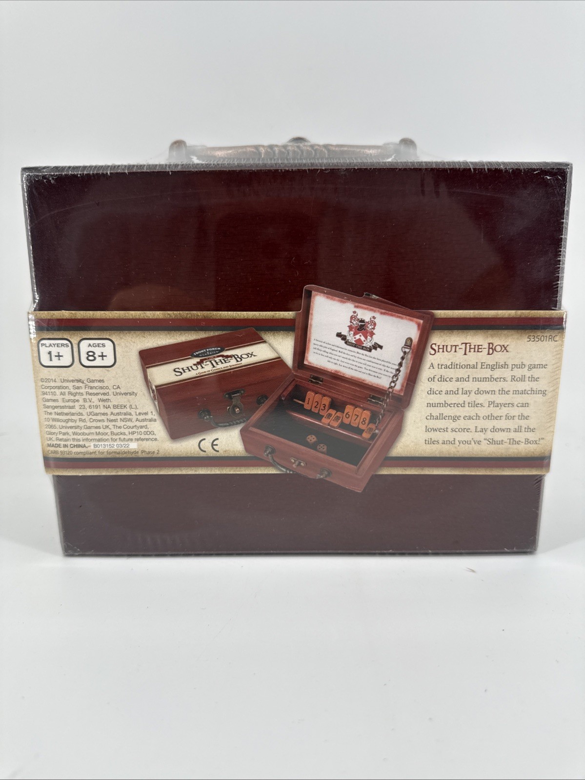 Shut the Box Front Porch Classics Learning Math Strategy STEM Game NEW