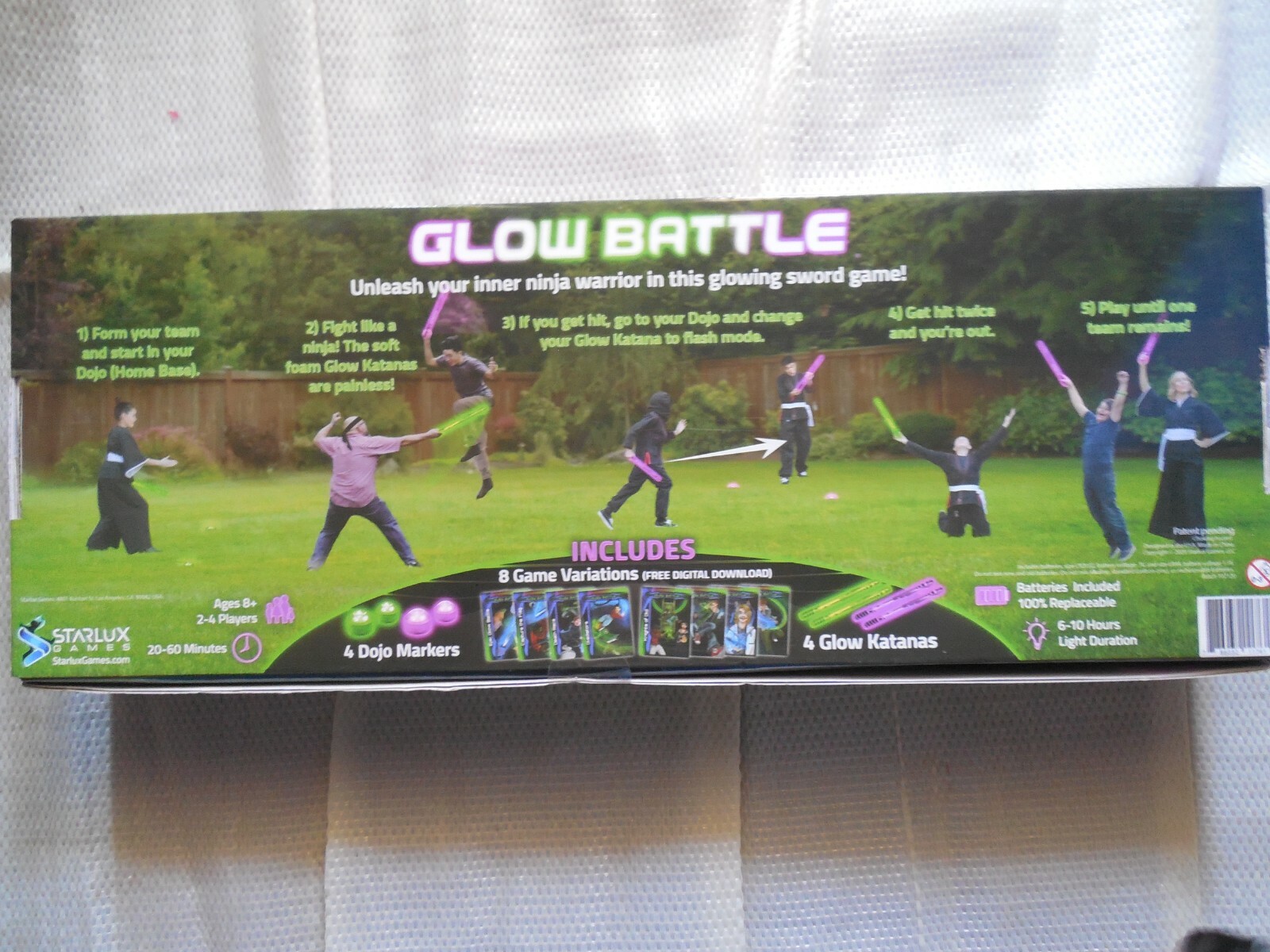 GLOW BATTLE- Starlux Games, Ages: 8+ . 20-60 minutes, 2-4 Players