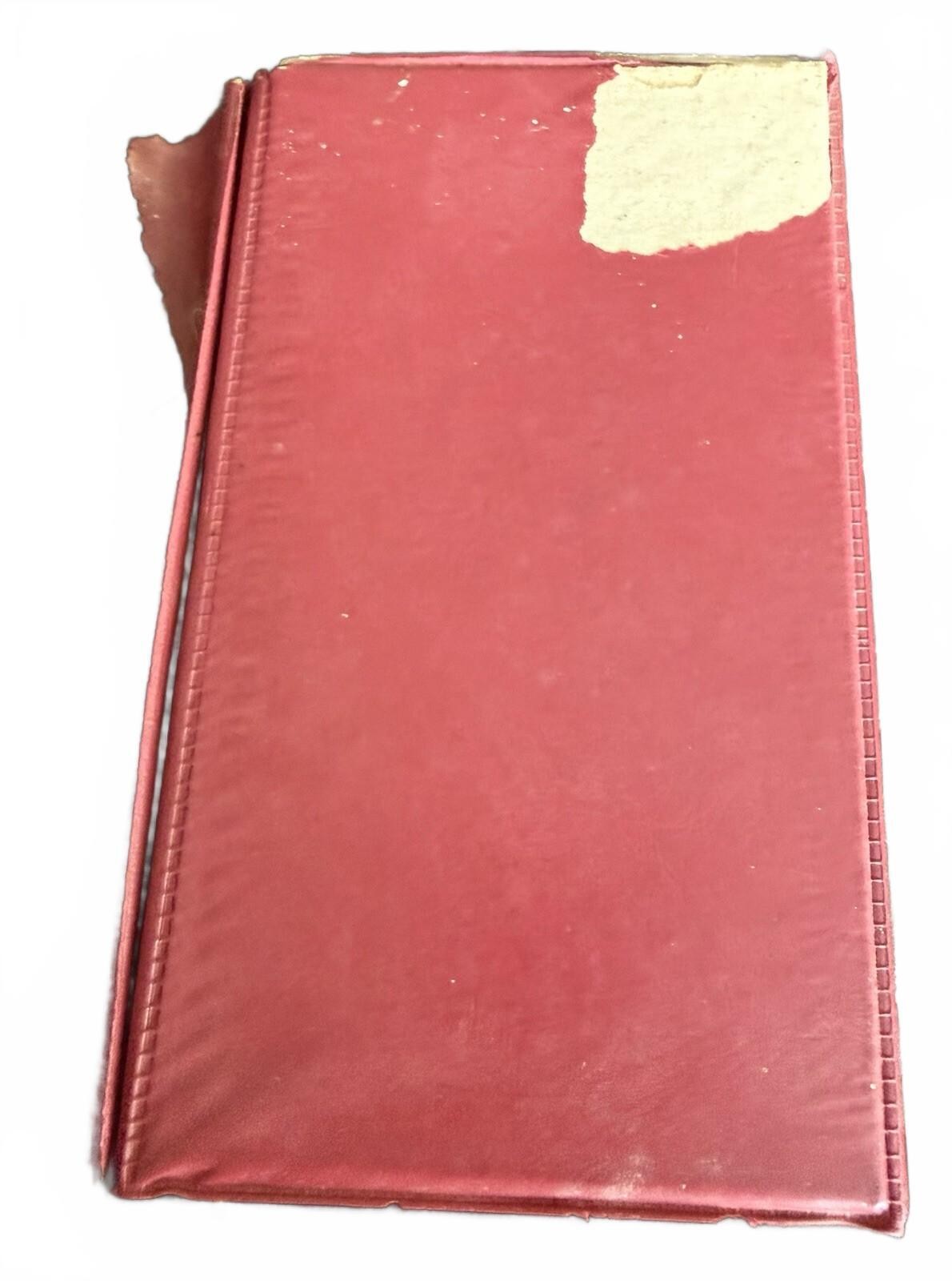 Vintage Domino By Cardinal 55 Pieces | 3/8″ Thick 2 Sealed Packs Red Vinyl Case