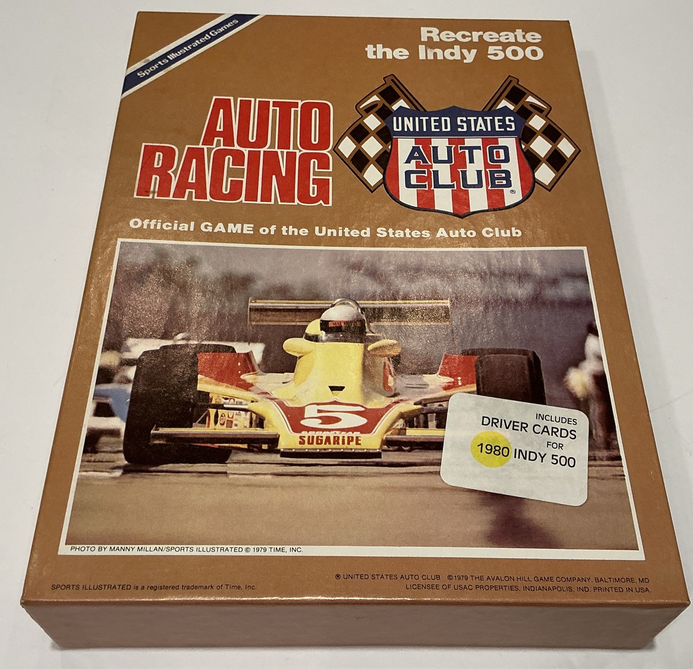 Auto Racing 1979 Avalon Hill Board Game USAC Recreate the Indy 500 Complete Game