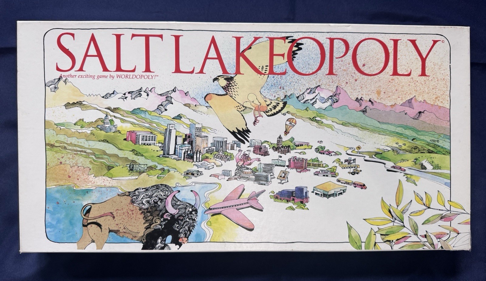 Salt Lakeopoly Board Game Complete Monopoly Utah Worldopoly