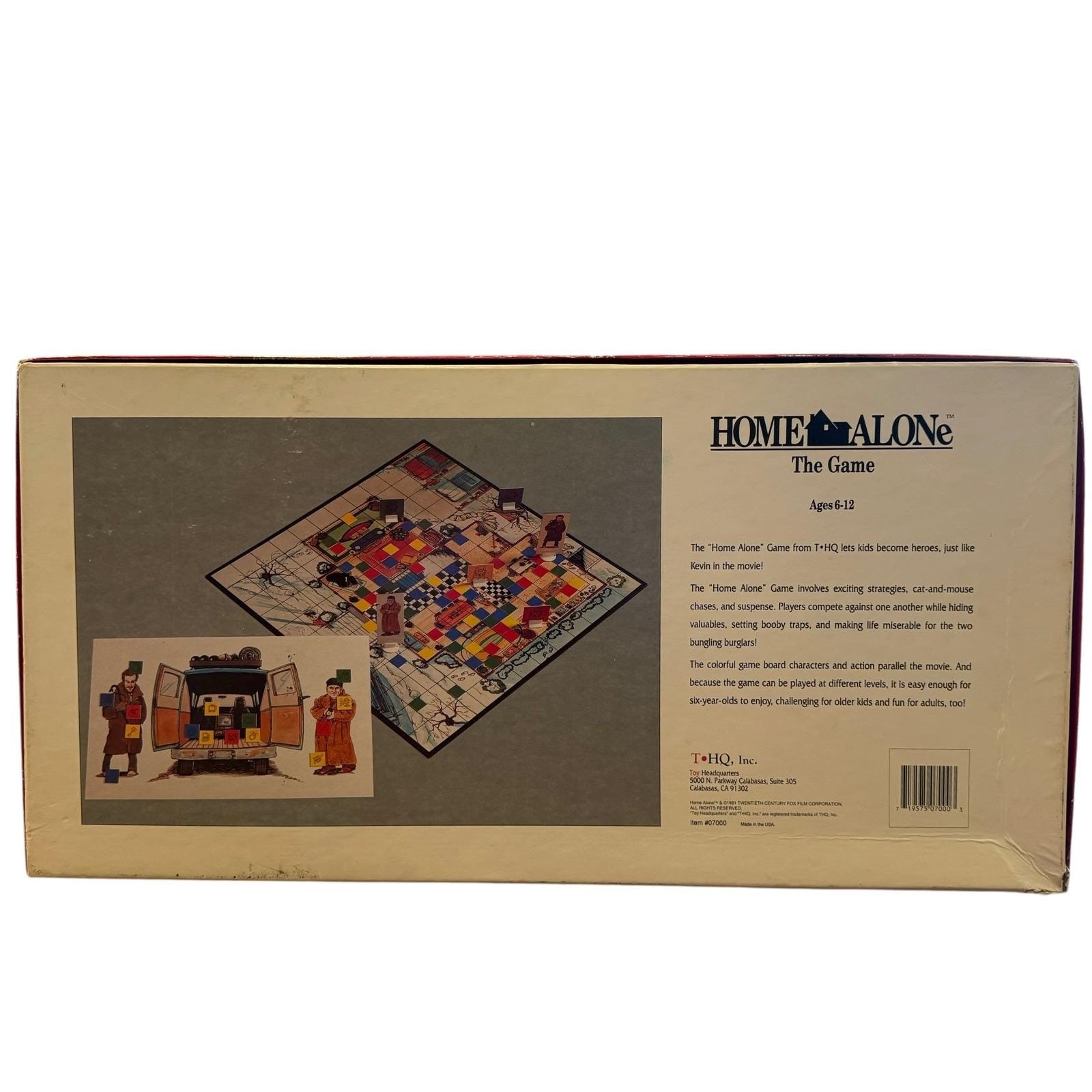 T-HQ Home Alone The Game Board Game Vintage 1991 Movie Strategy Incomplete