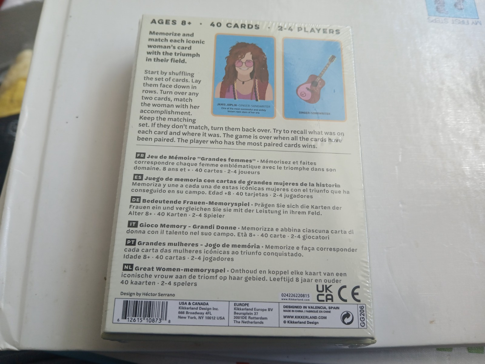 Great Women Memory Card Game Multiple Fields New In Box By Kikkerland Age 8+