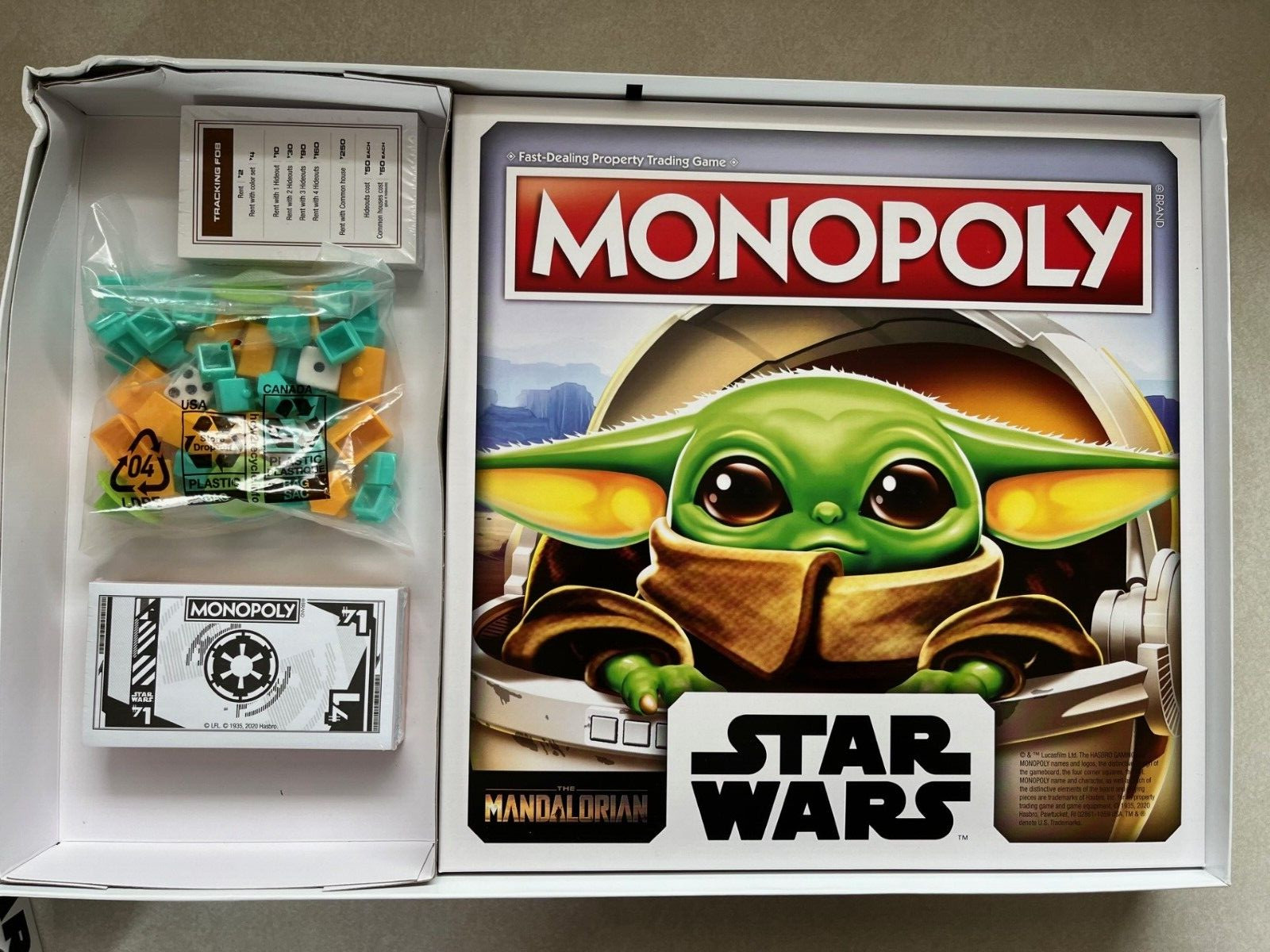 Monopoly Star Wars The Mandalorian Baby Yoda Grogu The Child 2020 Nice Pics!