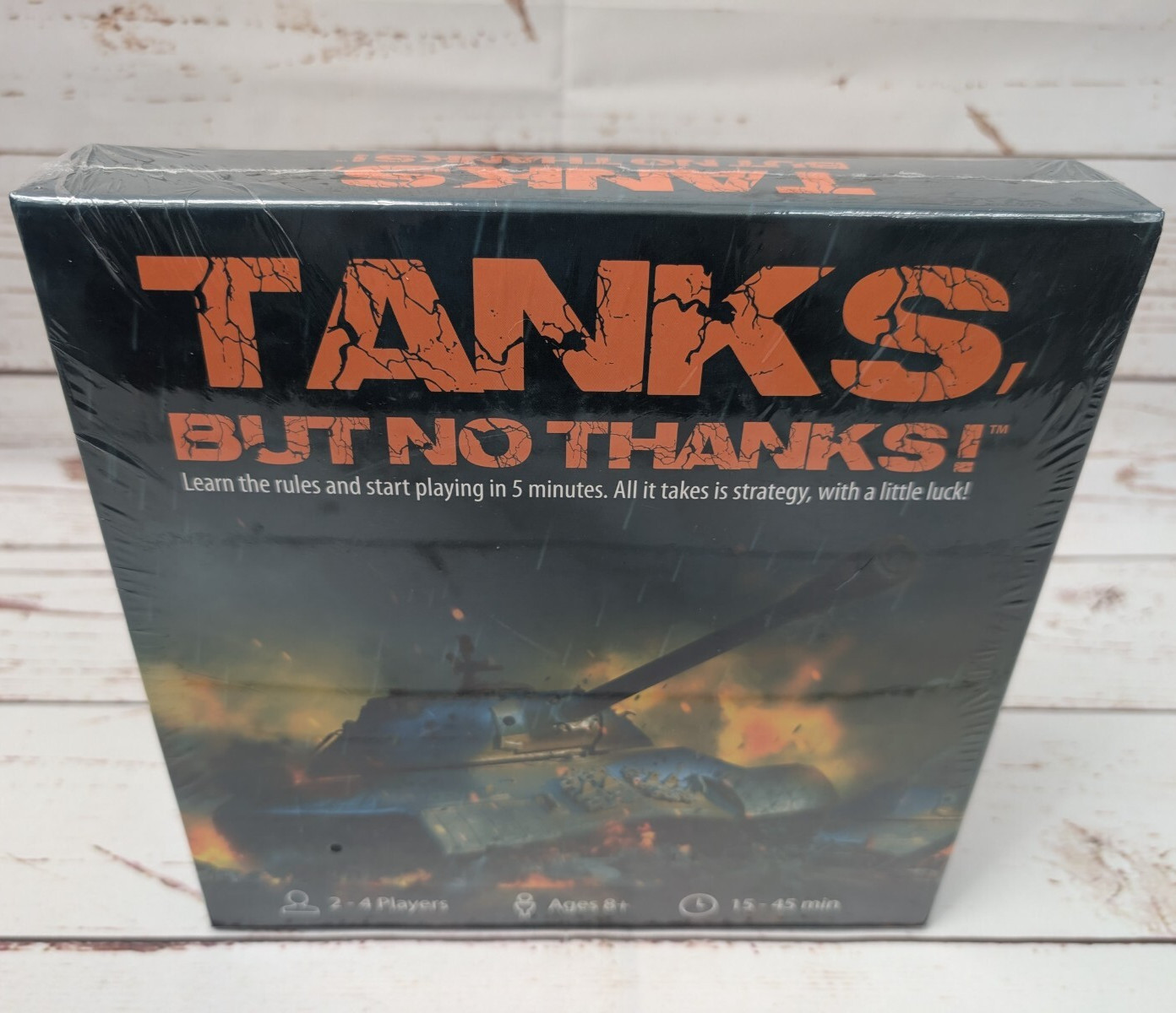 Tanks, But No Thanks! Board Game 2018 Tin Robot Games NIS War Abstract Strategy