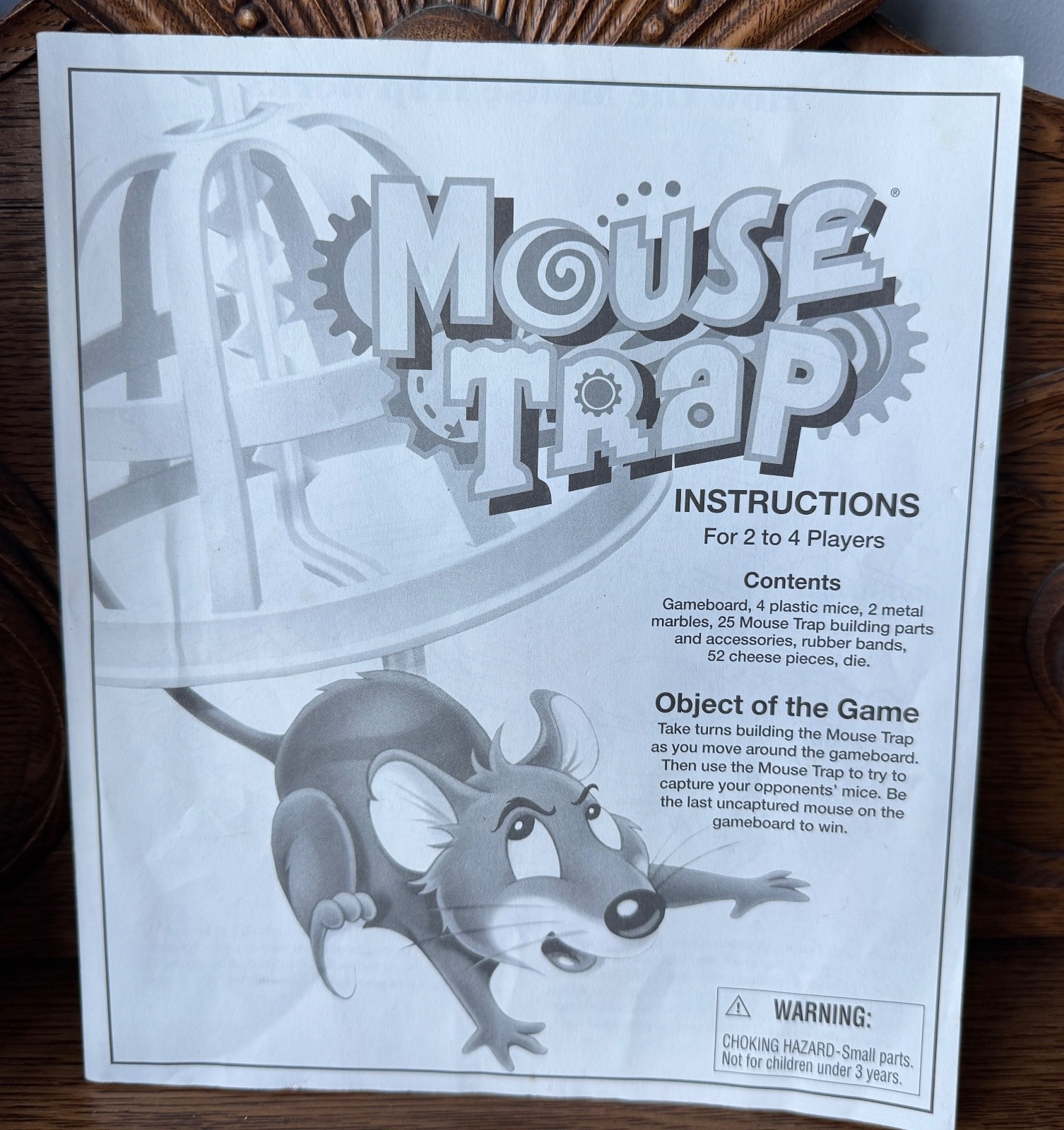 VINTAGE Mouse Trap Family Board Game 1999 Milton Bradley 100% COMPLETE!