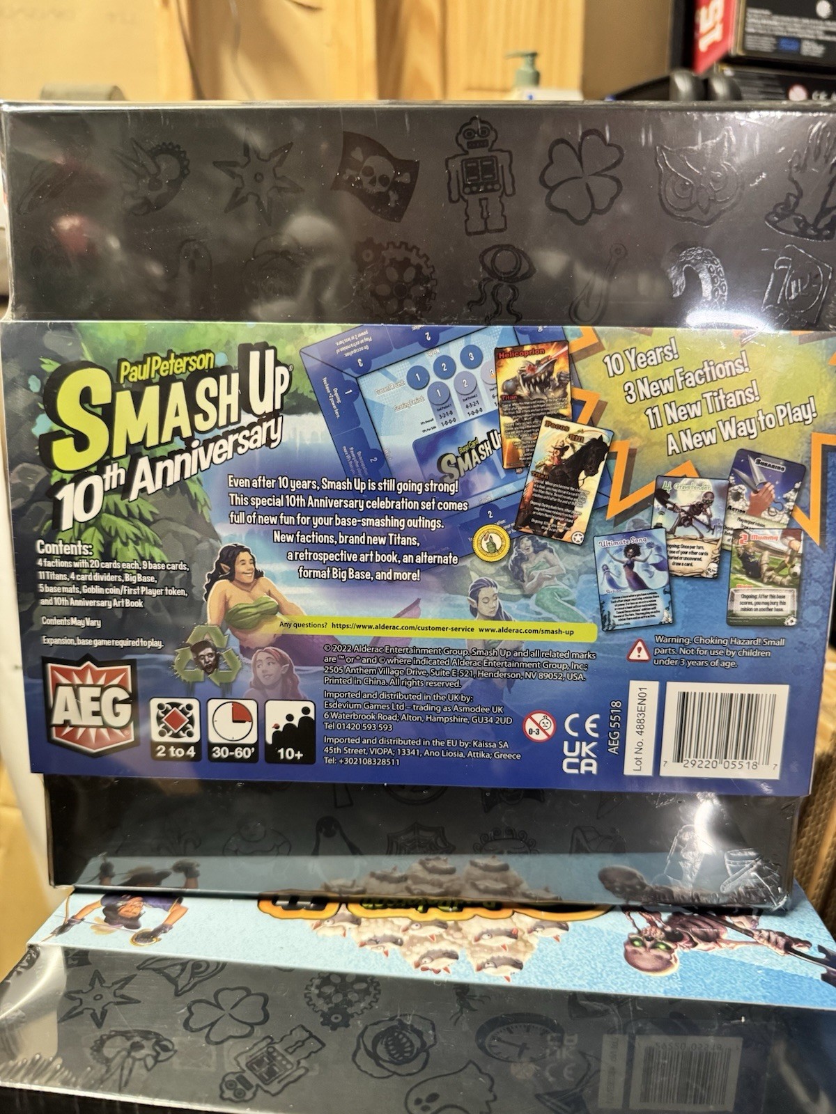 Smash Up Board Game 10th ANNIVERSARY EDITION New In Box Sealed