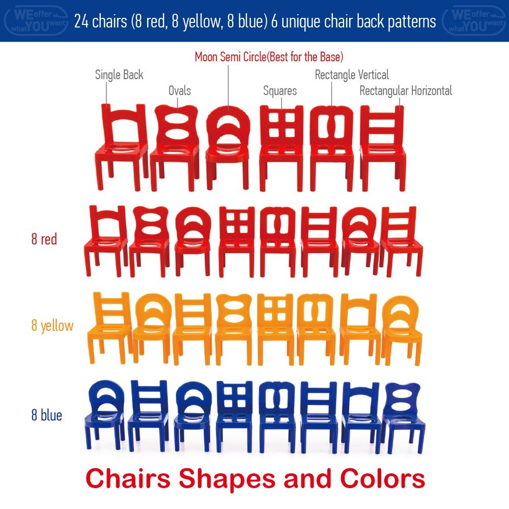 Exciting Stacking Balancing Game With 24 Chairs And 20 Ladders For All Ages