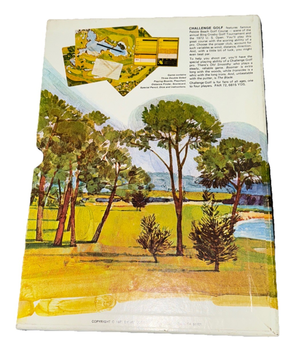 Vintage 1972 3M Challenge Golf at Pebble Beach Sports Bookshelf Game