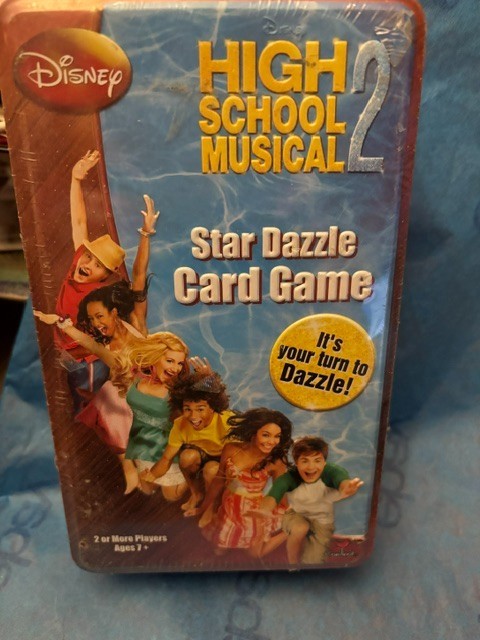High School Musical 2 Star Dazzle Card Game New in Tin Free Shipping