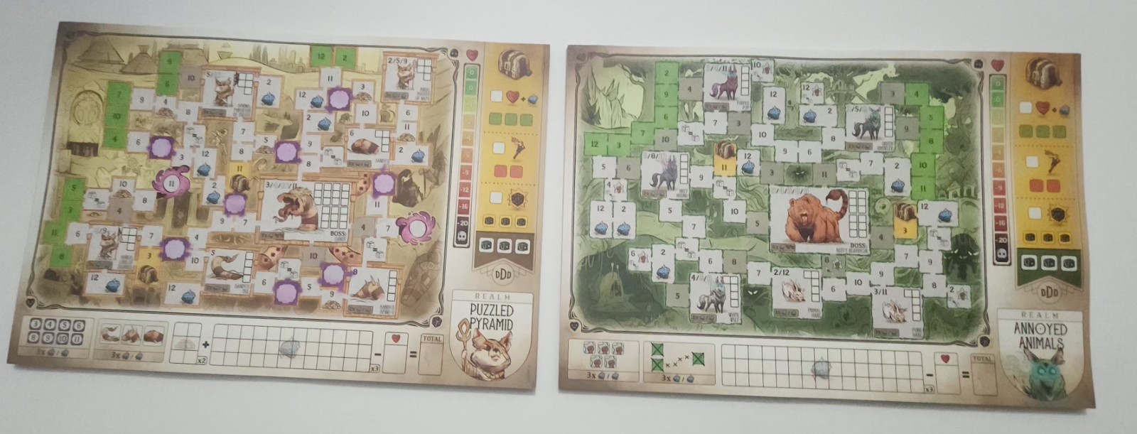 Dungeons Dice & Danger Roll & Write Strategy Game Ravensburger Ages 12 & up