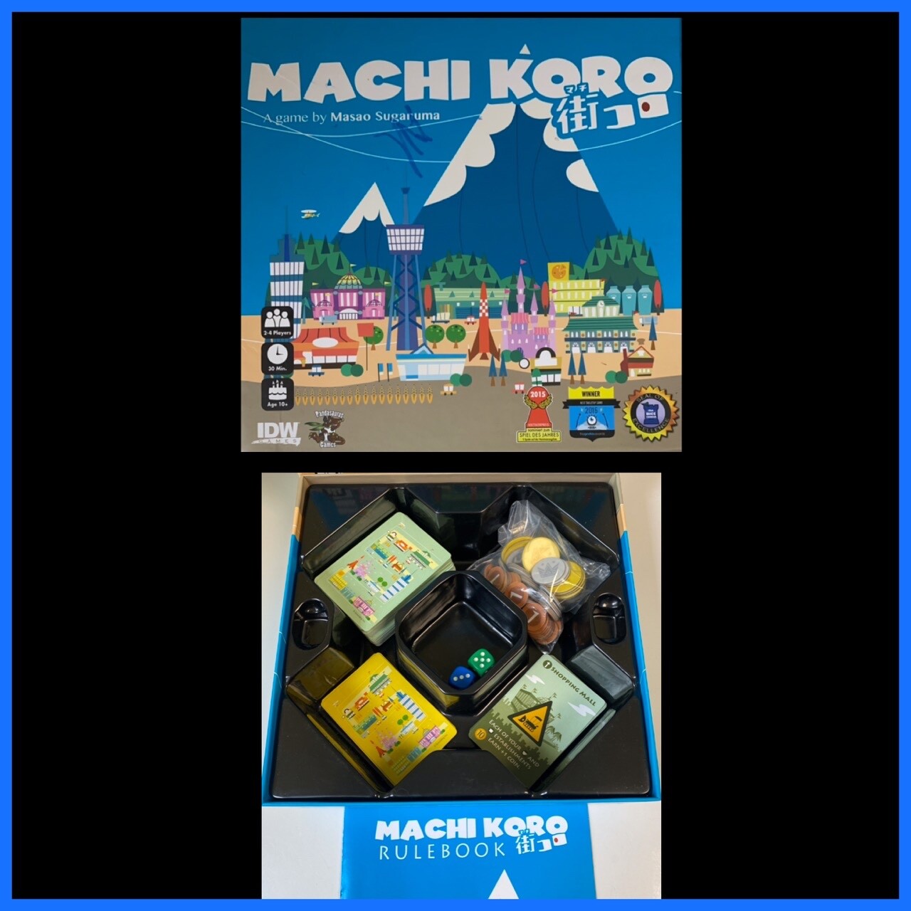 Machi Koro Board Game PandaSaurus Award Winning Japanese Card Game IDW Complete!