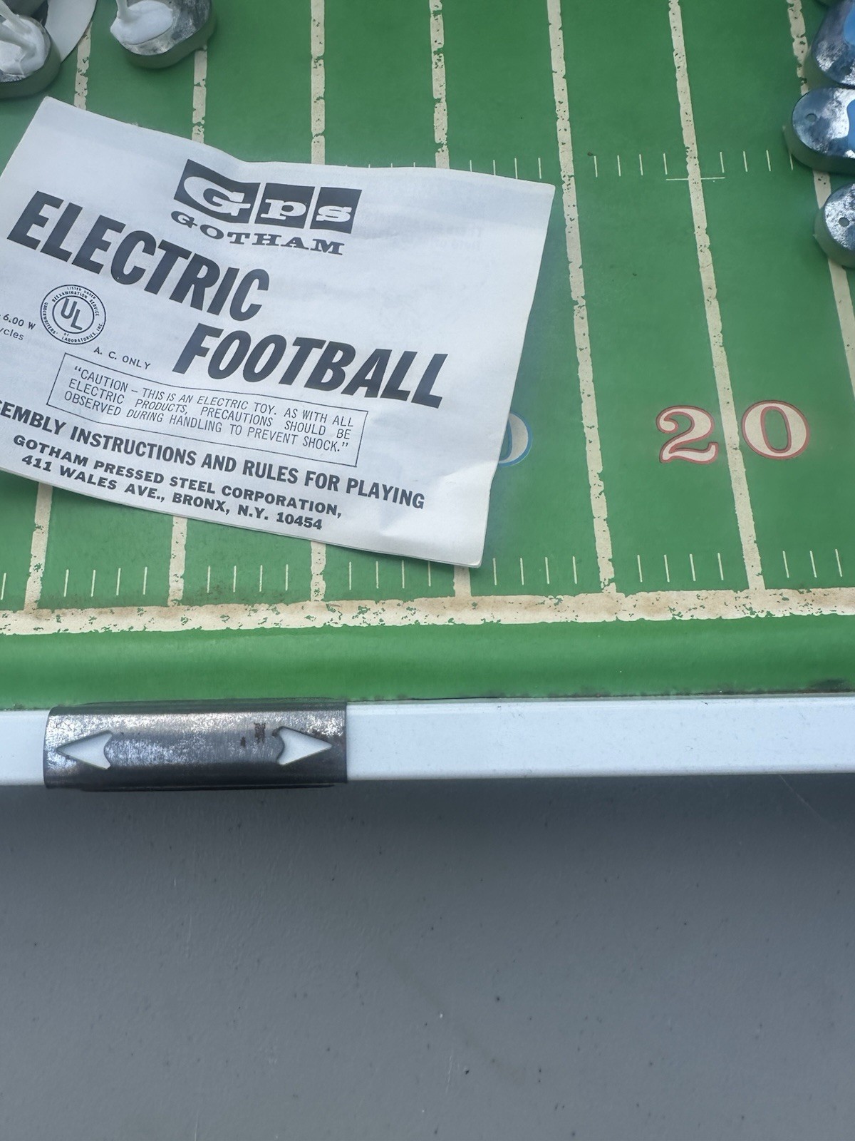 1970 Gotham Roman Gabriel RARE Electronic Football W/ Box LA Rams NFL Pics READ