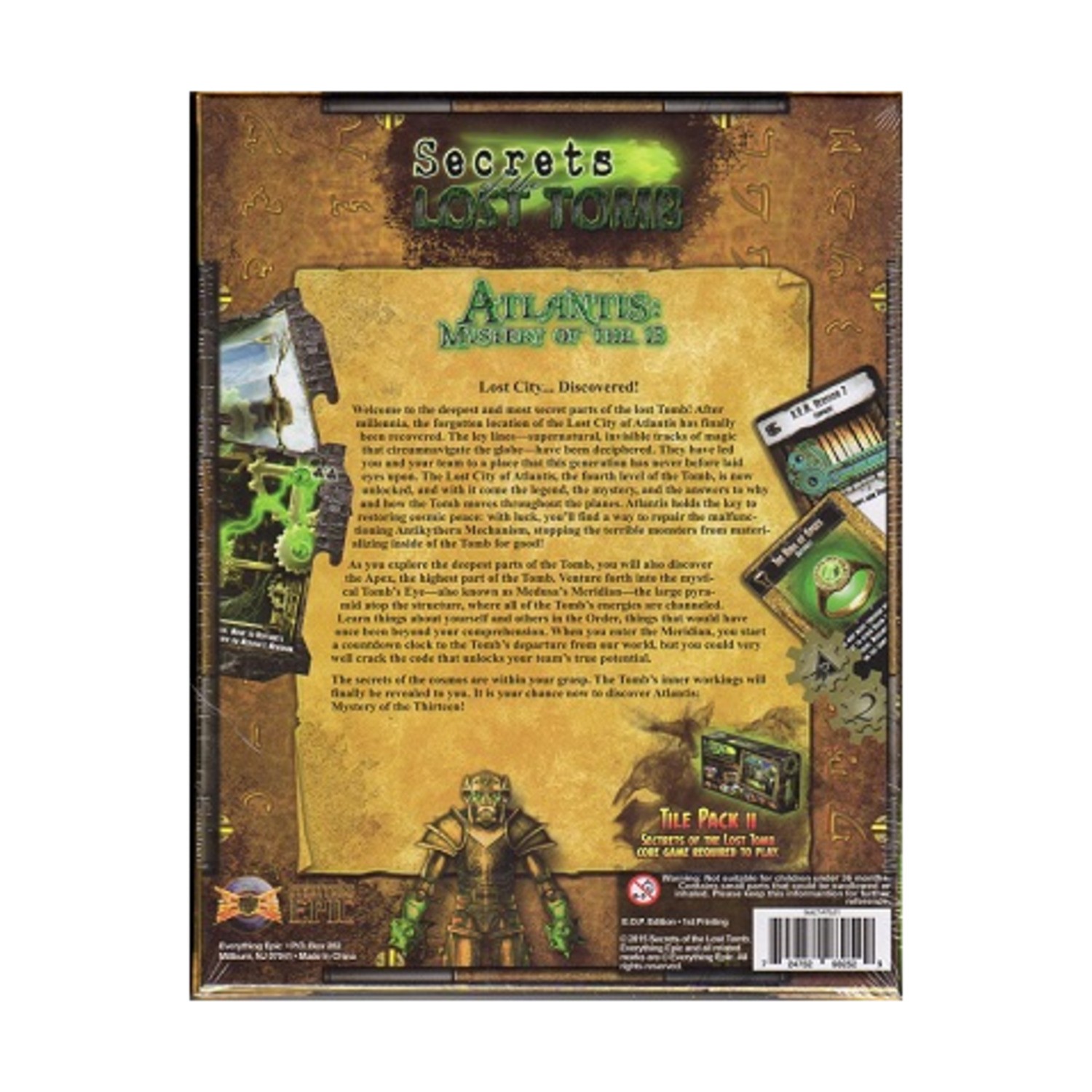 Everything Epic Boardgame Atlantis – Mystery of the 13 Box SW (VG+/New)