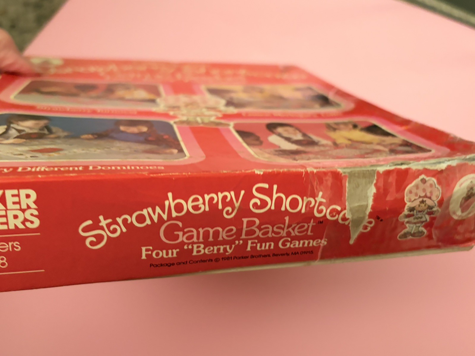 Vintage 1981 Strawberry Shortcake Game Basket 4 “Berry” Fun Games !!!!