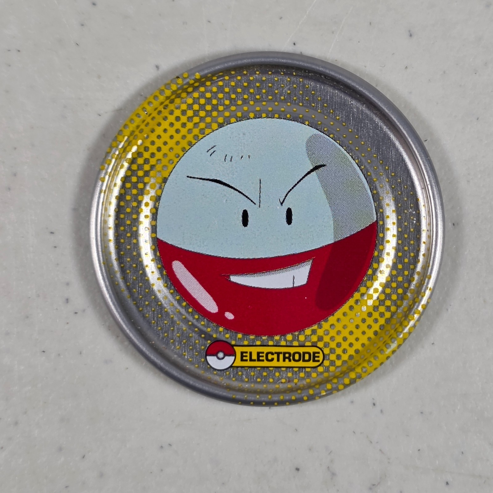 Pokemon Silver Tazos Electrode T-47 2007 Sabritas Mexico Nintendo Pog Coin